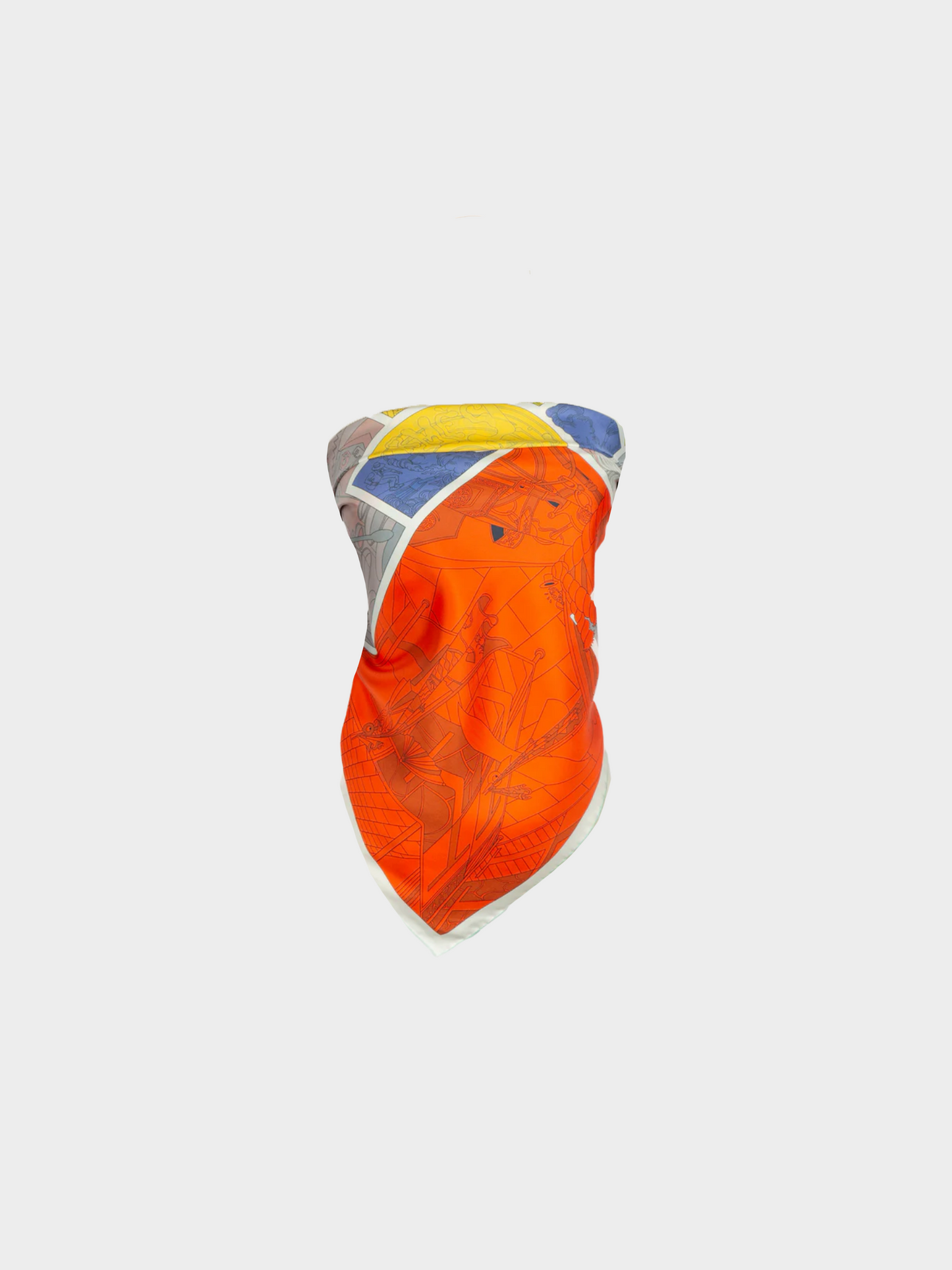 Hermes 2020s "Hermes Factory" Printed Scarf