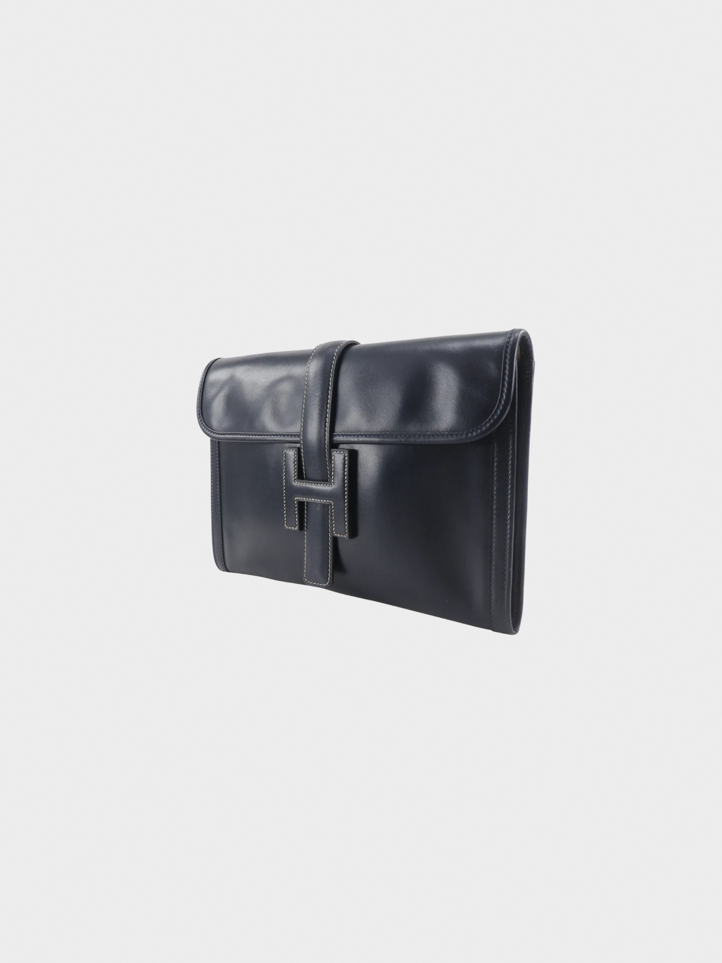 Hermes 1987 Black Giger PM Clutch Bag
