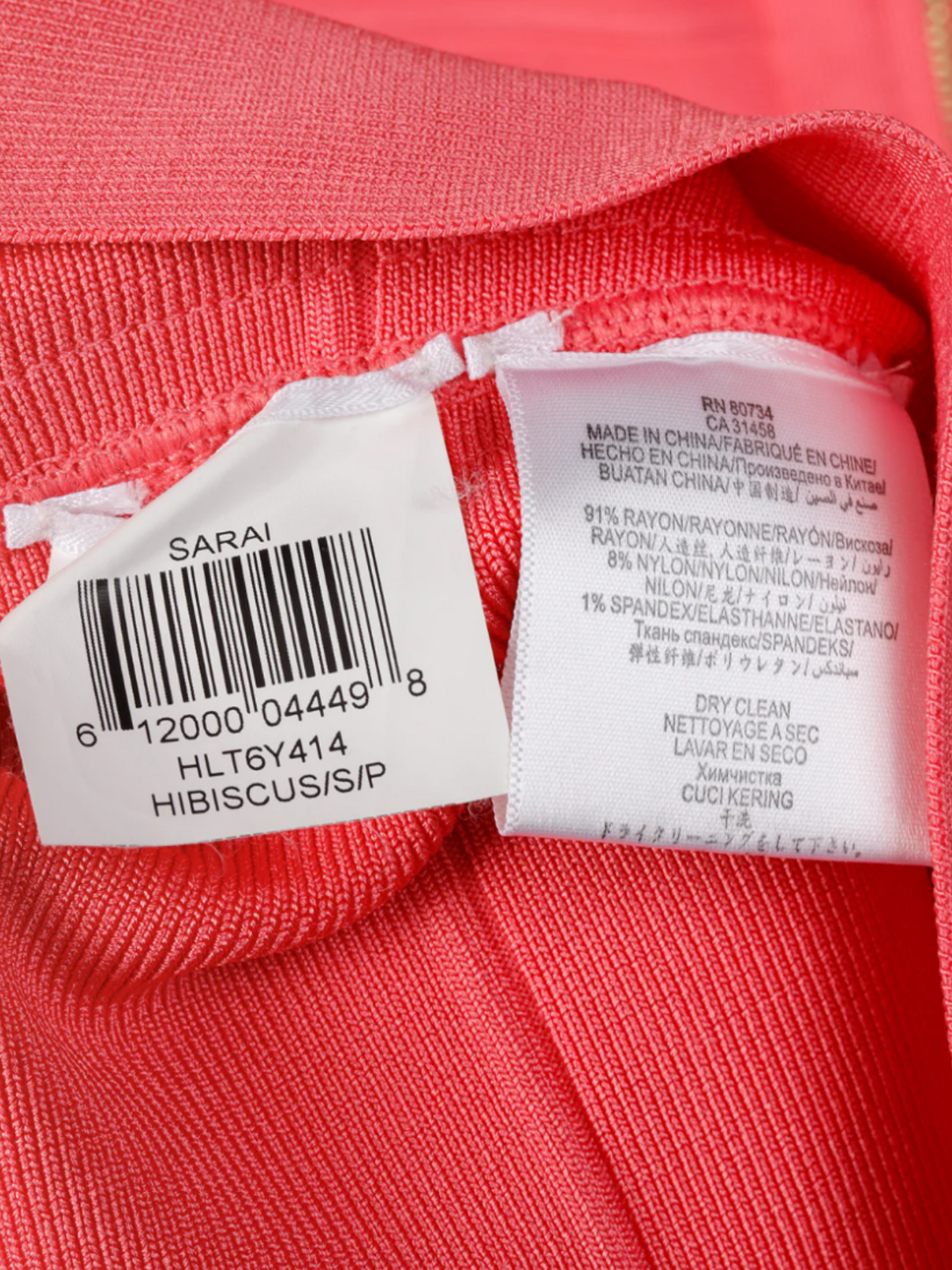 Hervé Léger 2010s Coral Pink Sarai Sweetheart Bandage Midi Dress