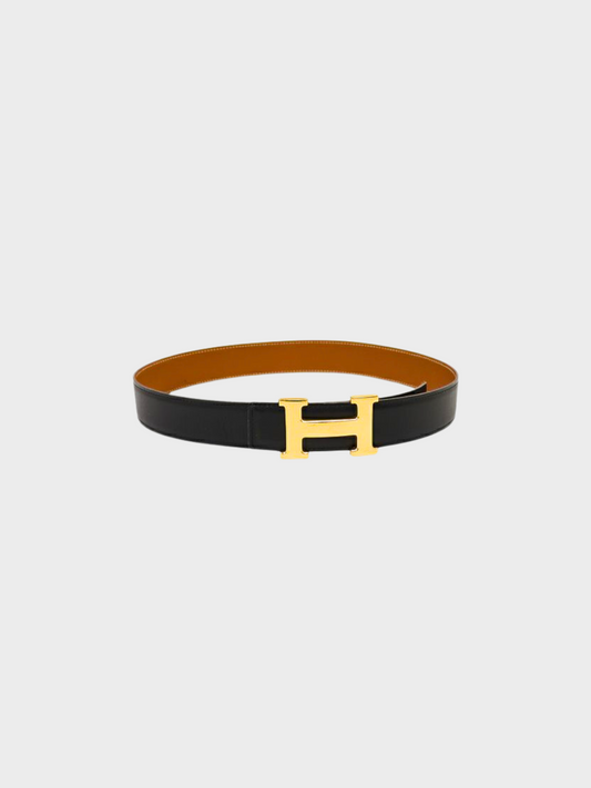 Hermès 1995 Black Constance Belt