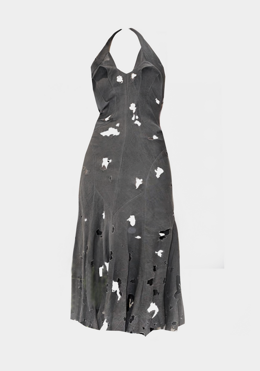 Junya Watanabe 2002 Cut Runway Denim Dress