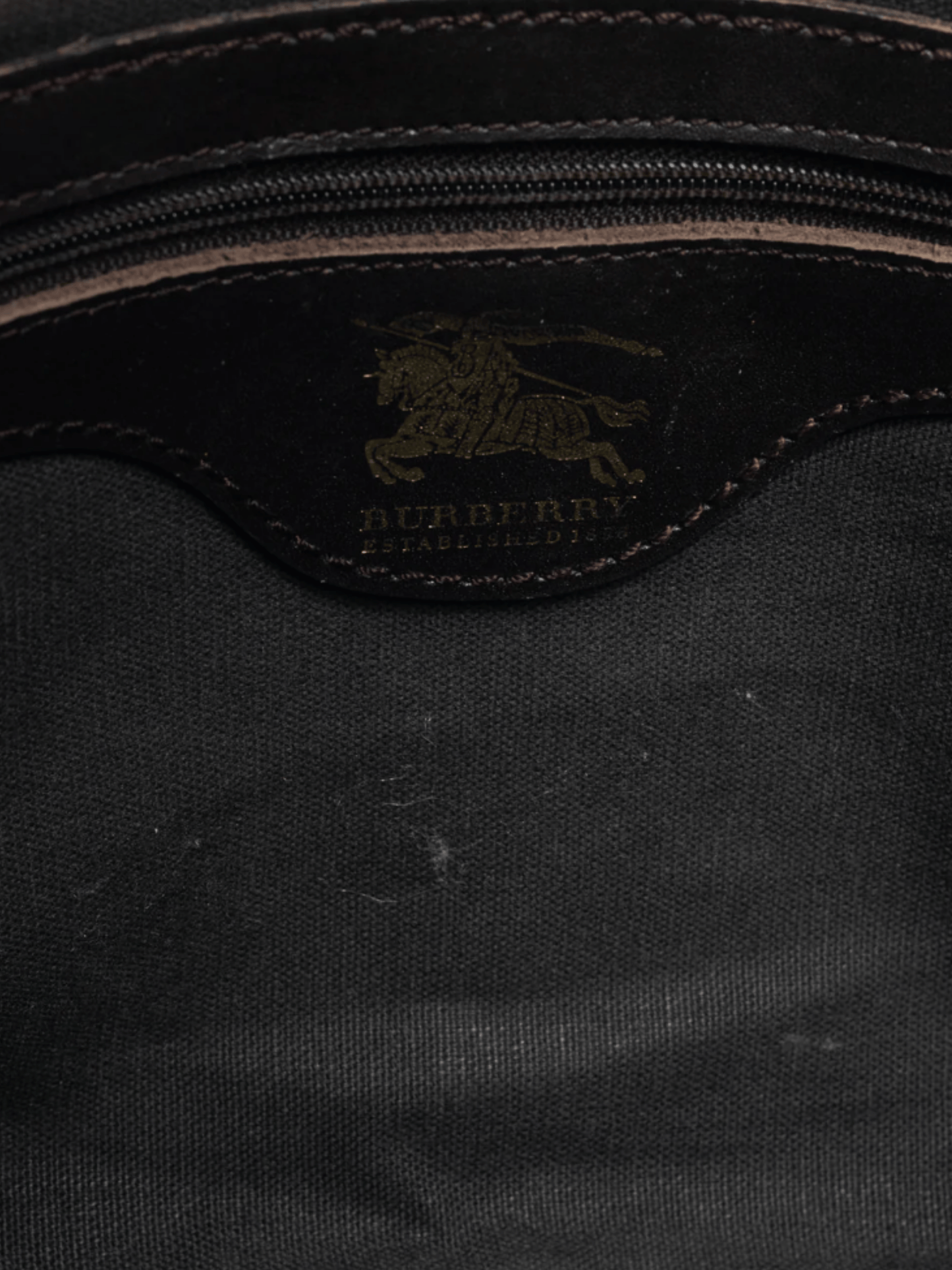 Burberry 2000s Haymarket Check Buckle-Strap Handbag