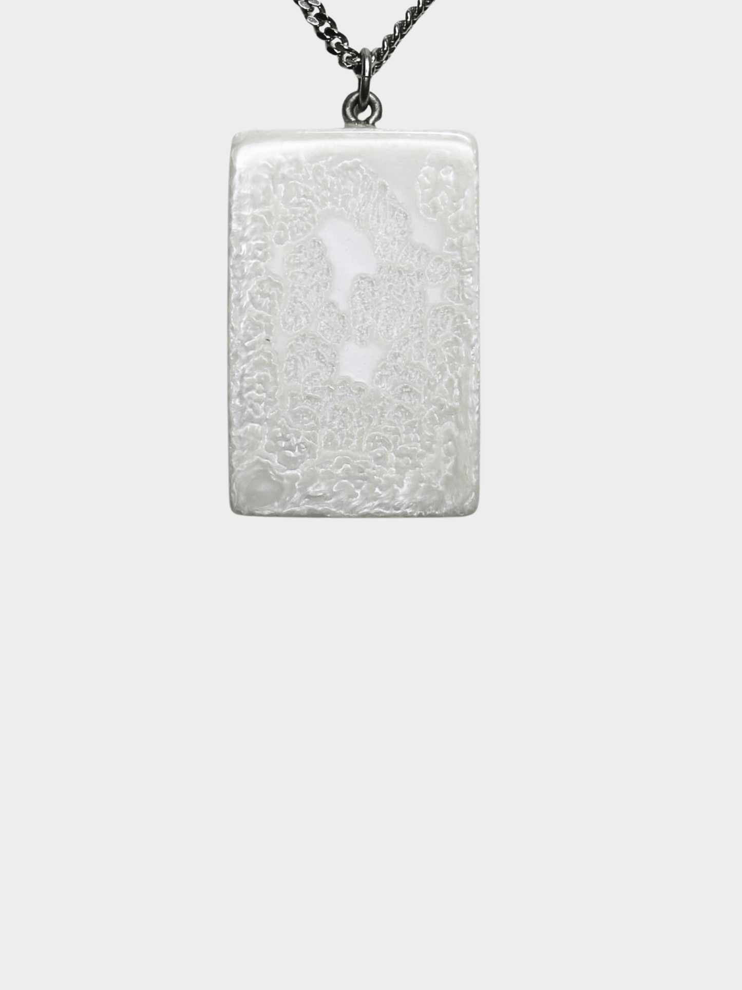 Chanel FW 1999 Resin Tag Pendant Necklace