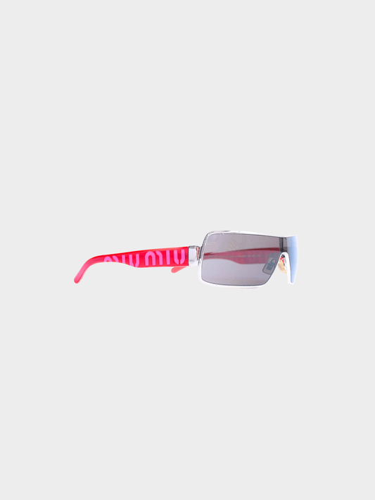 Miu Miu 2000s Pink Sportstyle Sunglasses