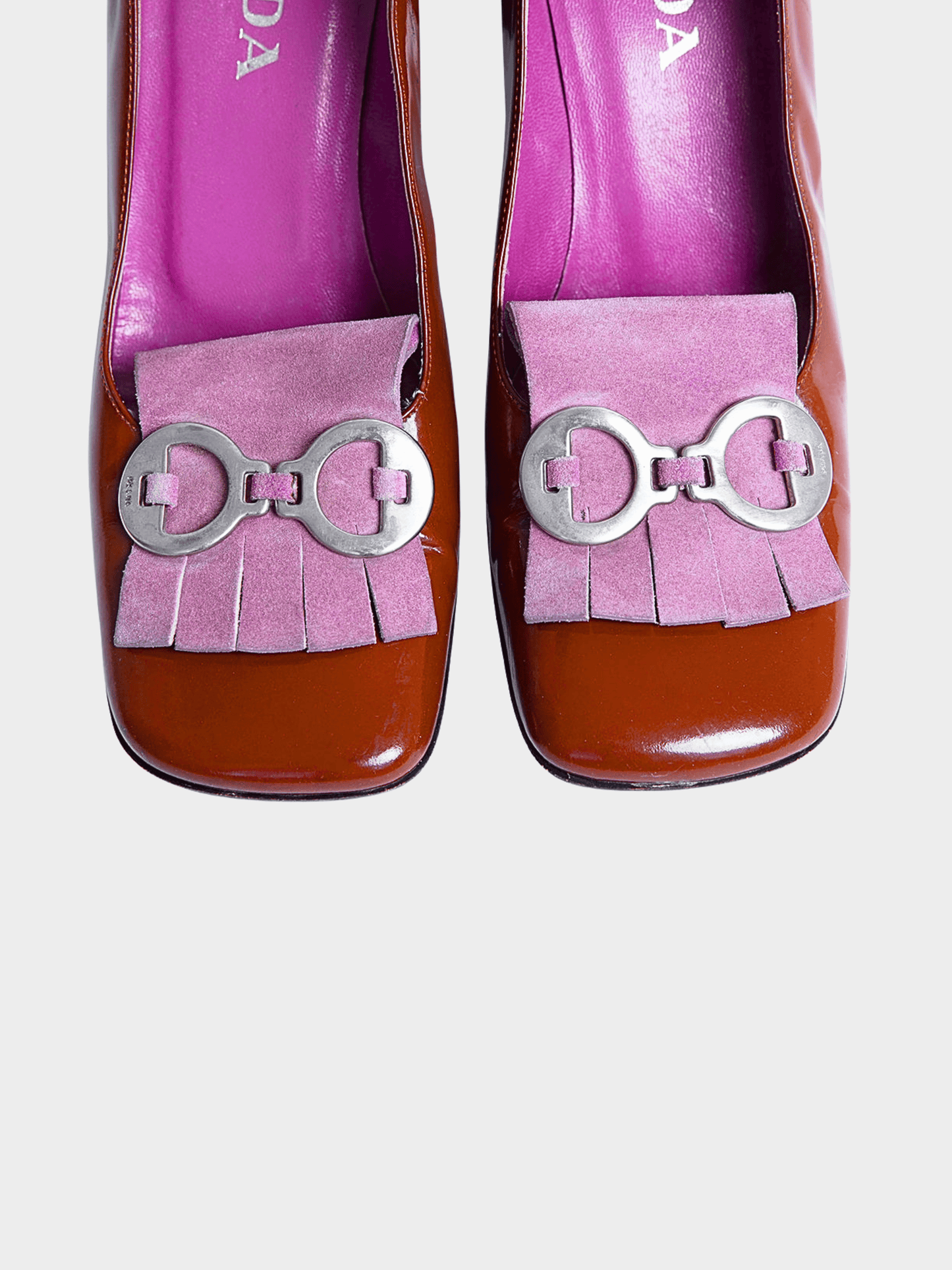 Prada FW 1999 Purple Loafer Heels