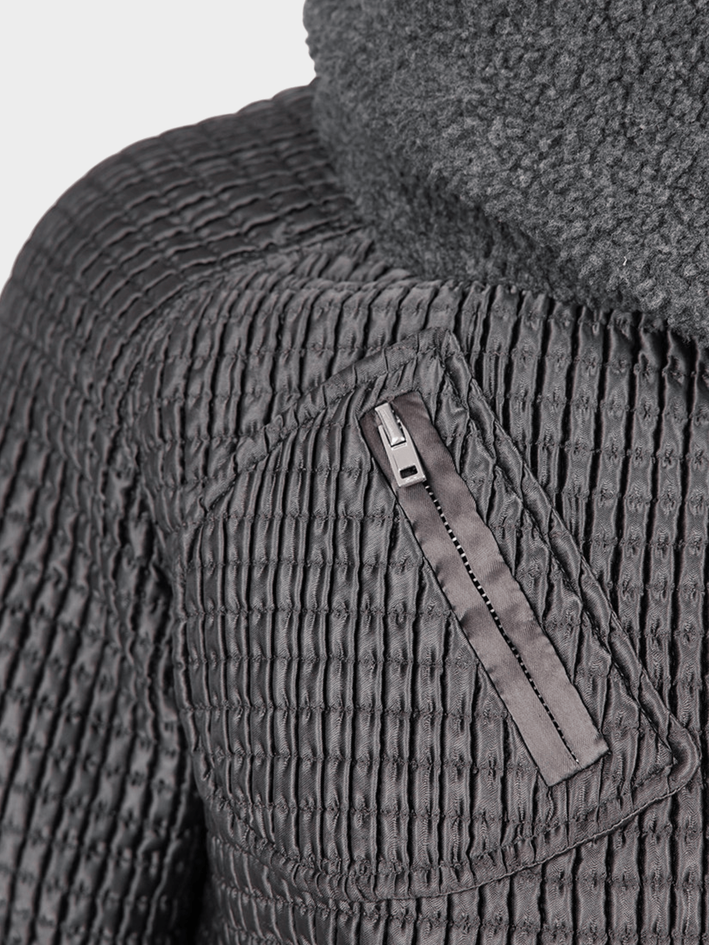 Miu Miu FW 2002 Runway Grey Plaid Zip Up Jacket