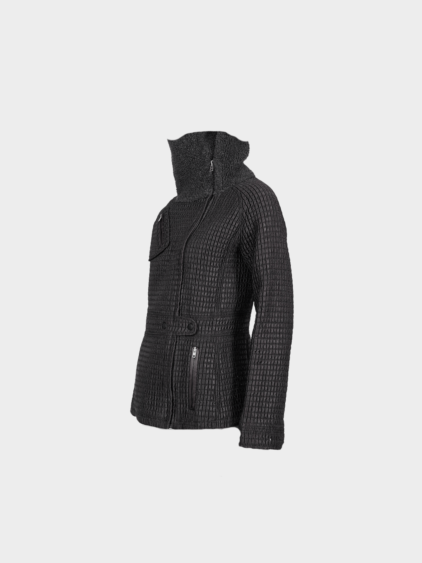 Miu Miu FW 2002 Runway Grey Plaid Zip Up Jacket