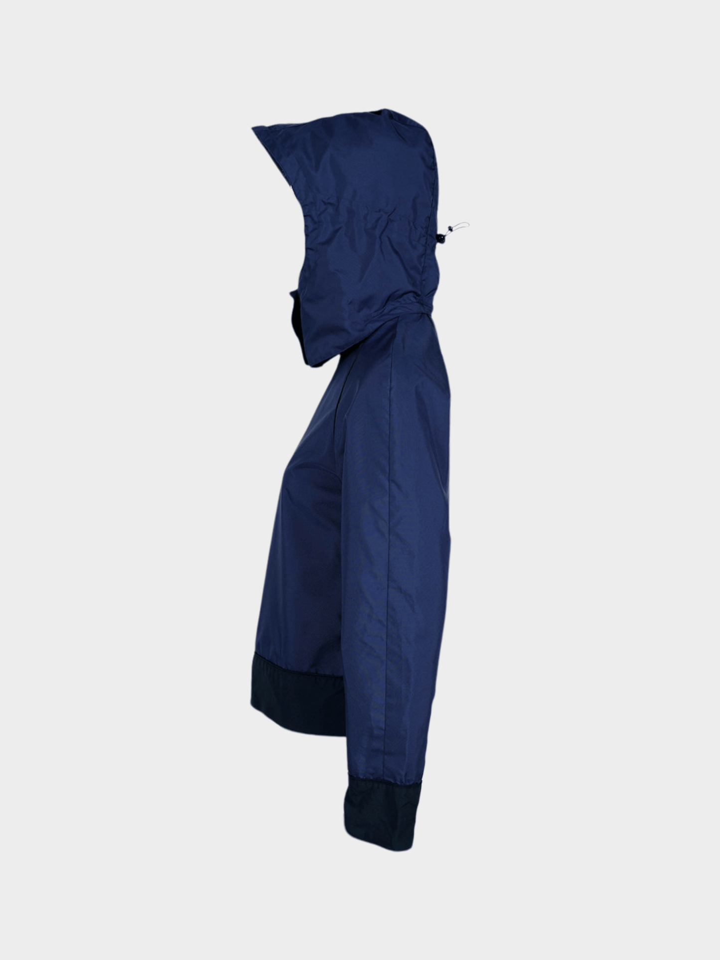 Miu Miu SS 1999 Navy Hooded Nylon Jacket