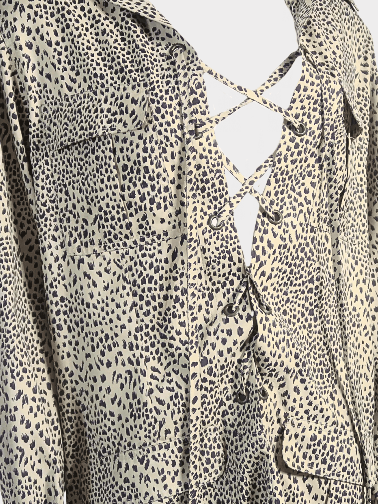 Yves Saint Laurent FW 1995 Leopard Print Dress Jacket