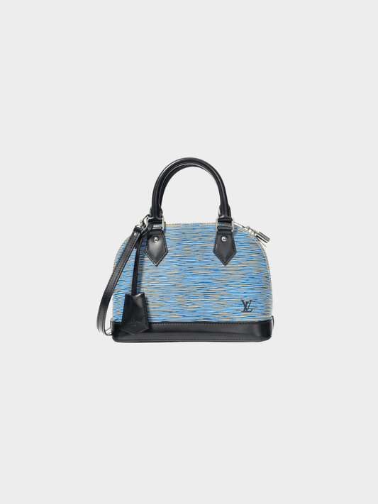 Louis Vuitton 2016 Alma BB Denim Epi Leather Tote