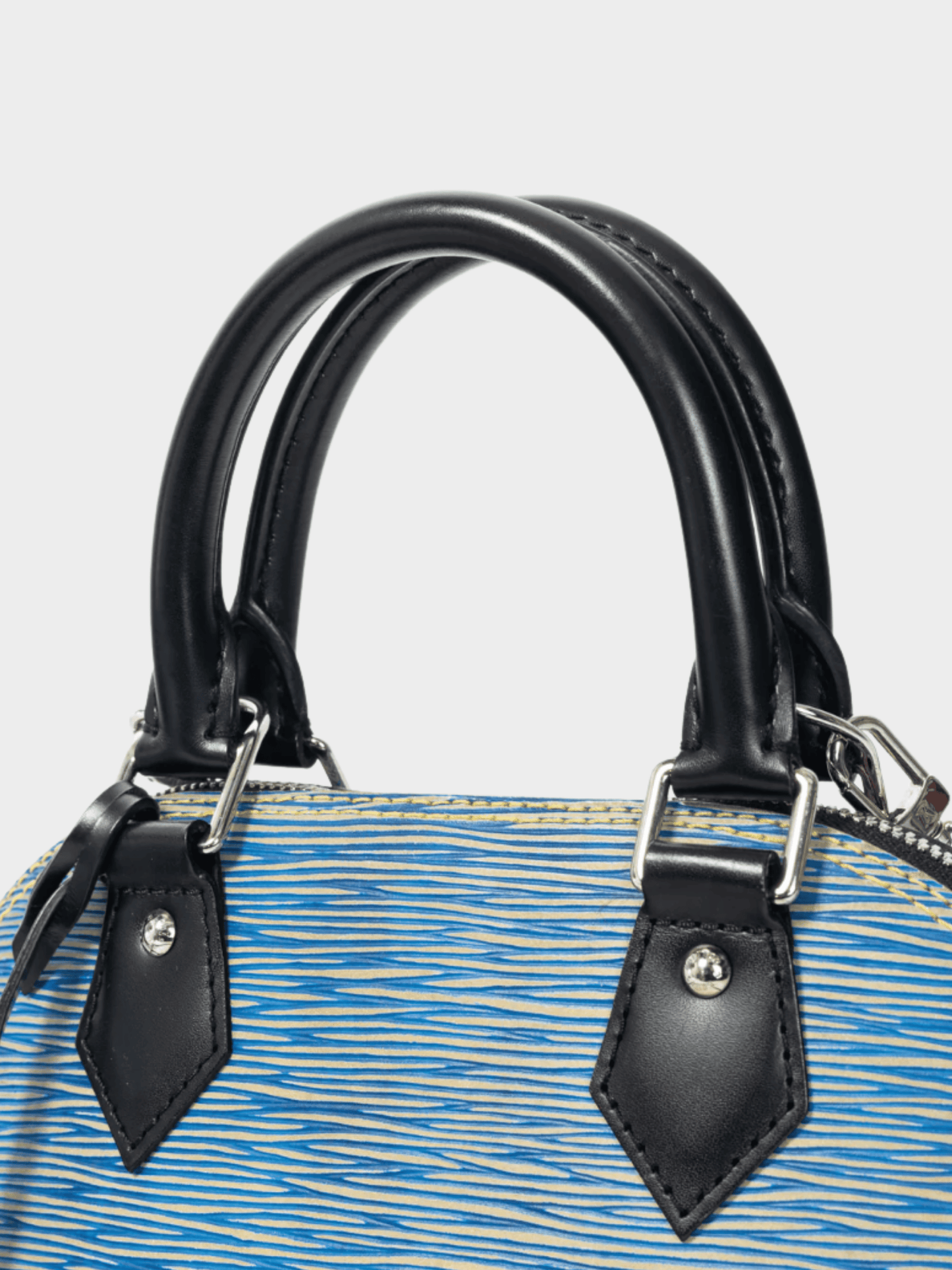 Louis Vuitton 2016 Alma BB Denim Epi Leather Tote