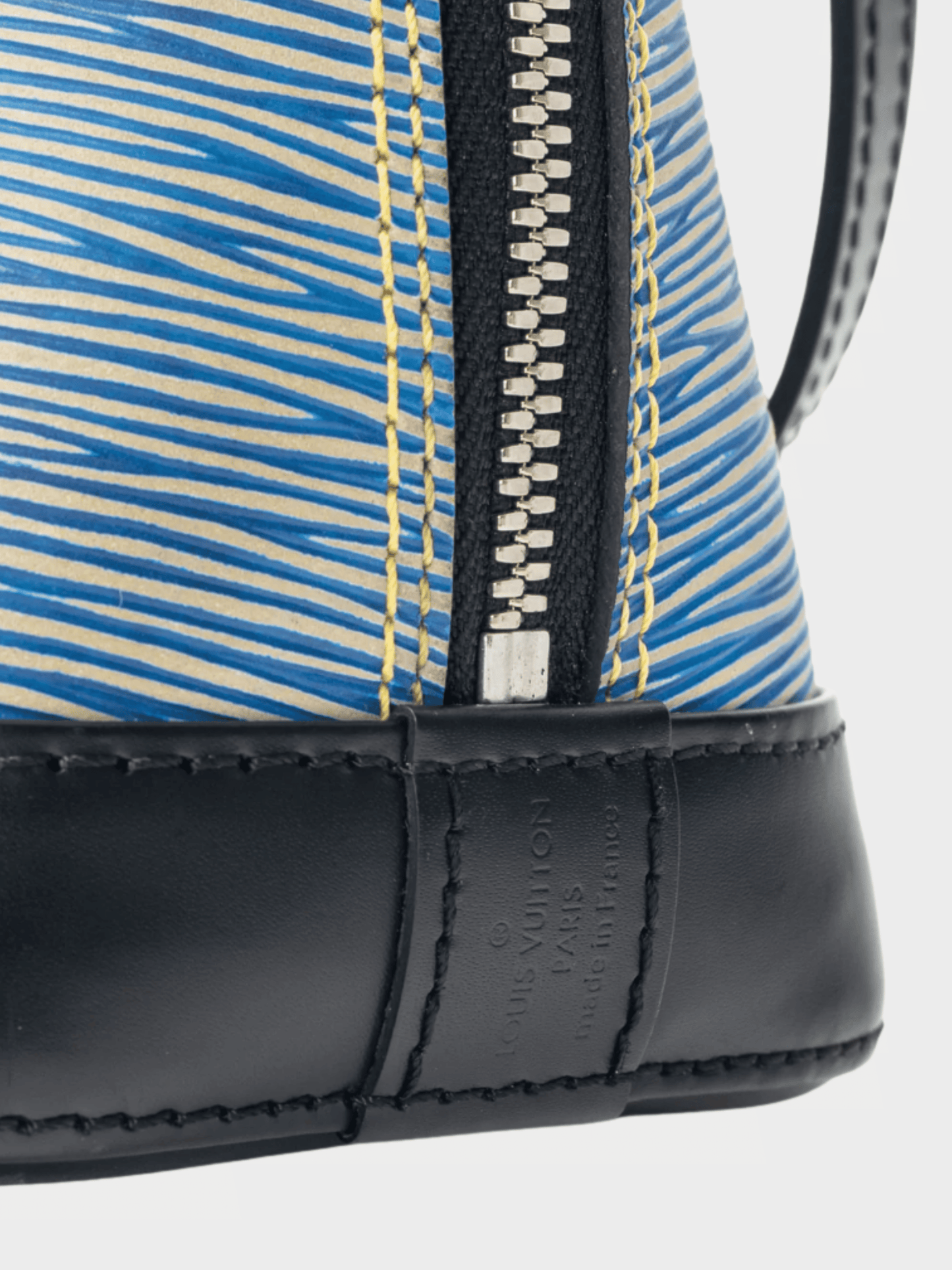 Louis Vuitton 2016 Alma BB Denim Epi Leather Tote