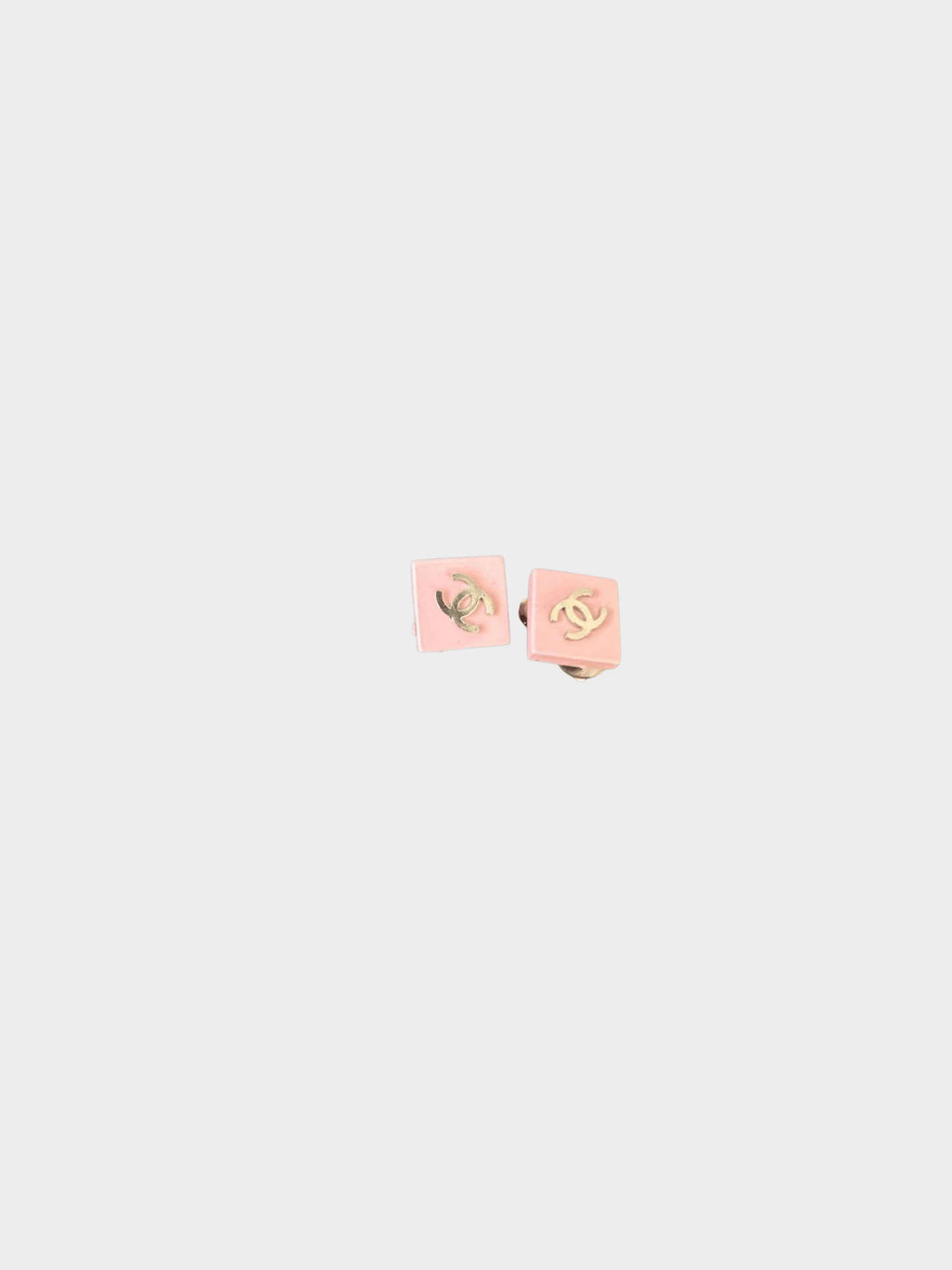 Chanel 2004 Pink Diamond CC Earrings