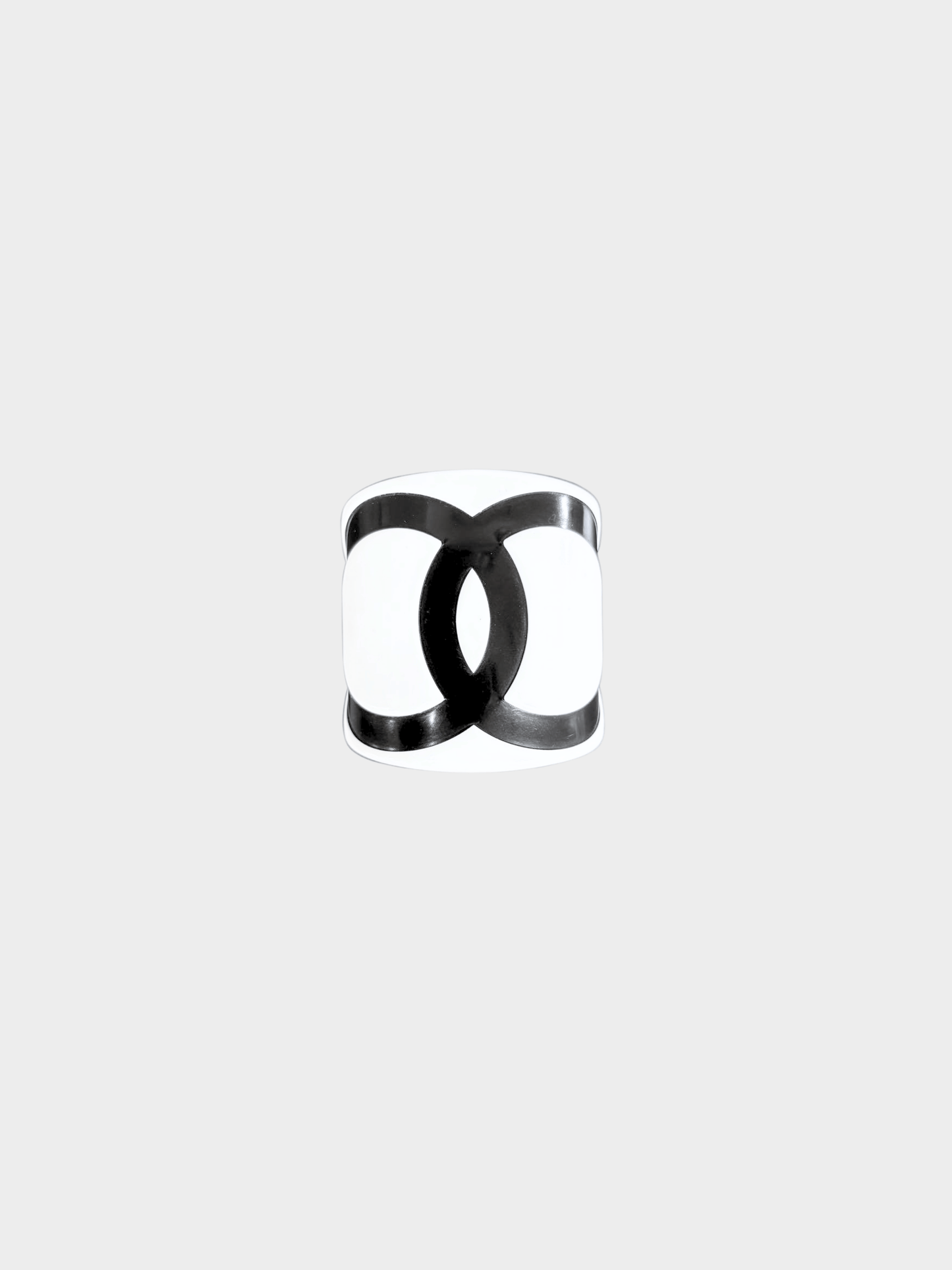 Chanel 2001 White and Black CC Resin Bangle