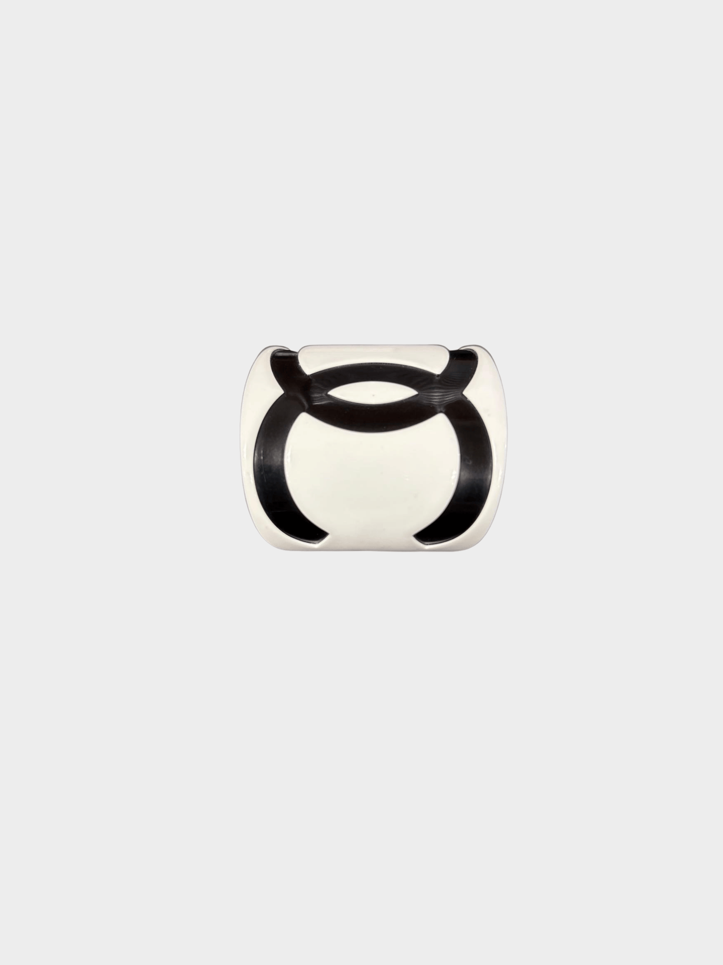Chanel 2001 White and Black CC Resin Bangle