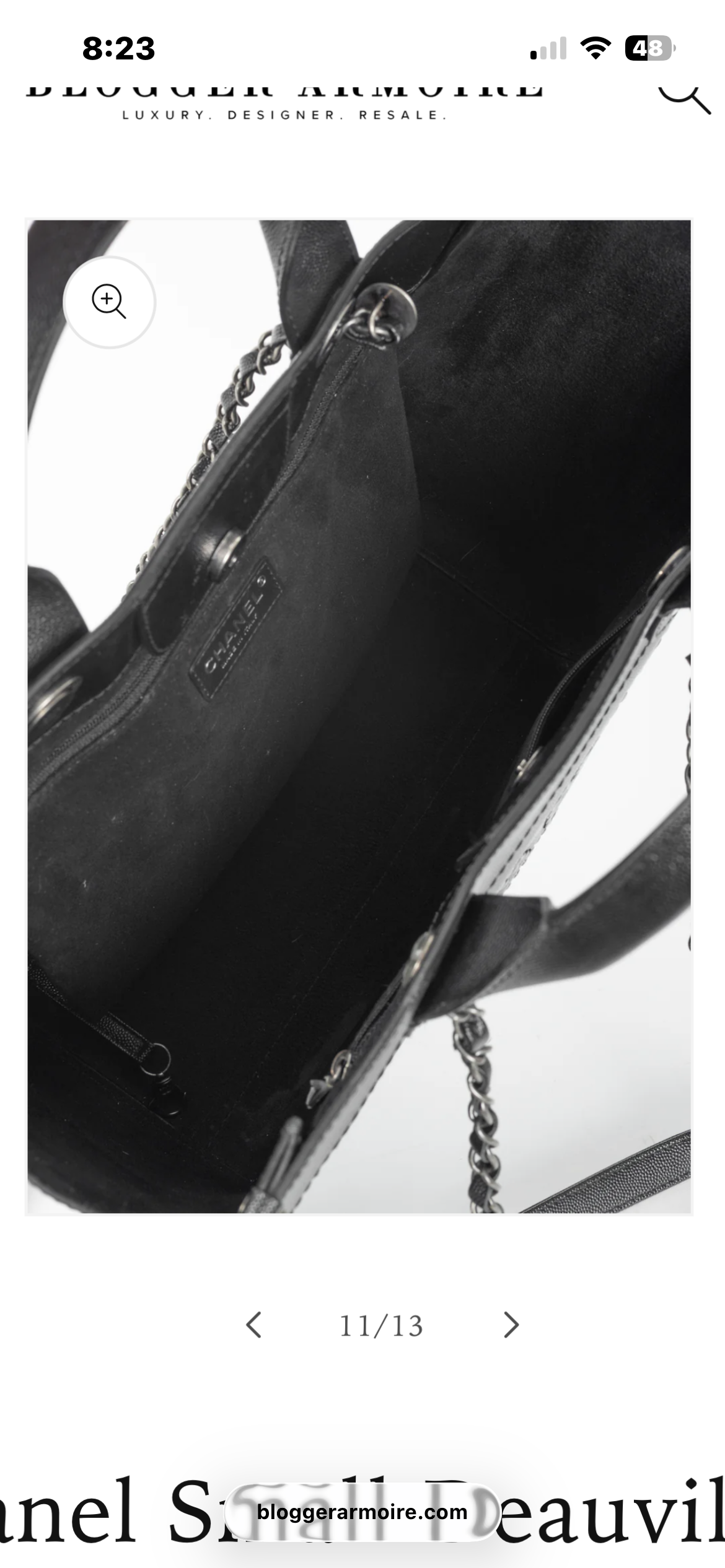 Chanel 2000s Small Deauville Black Caviar Studded Tote