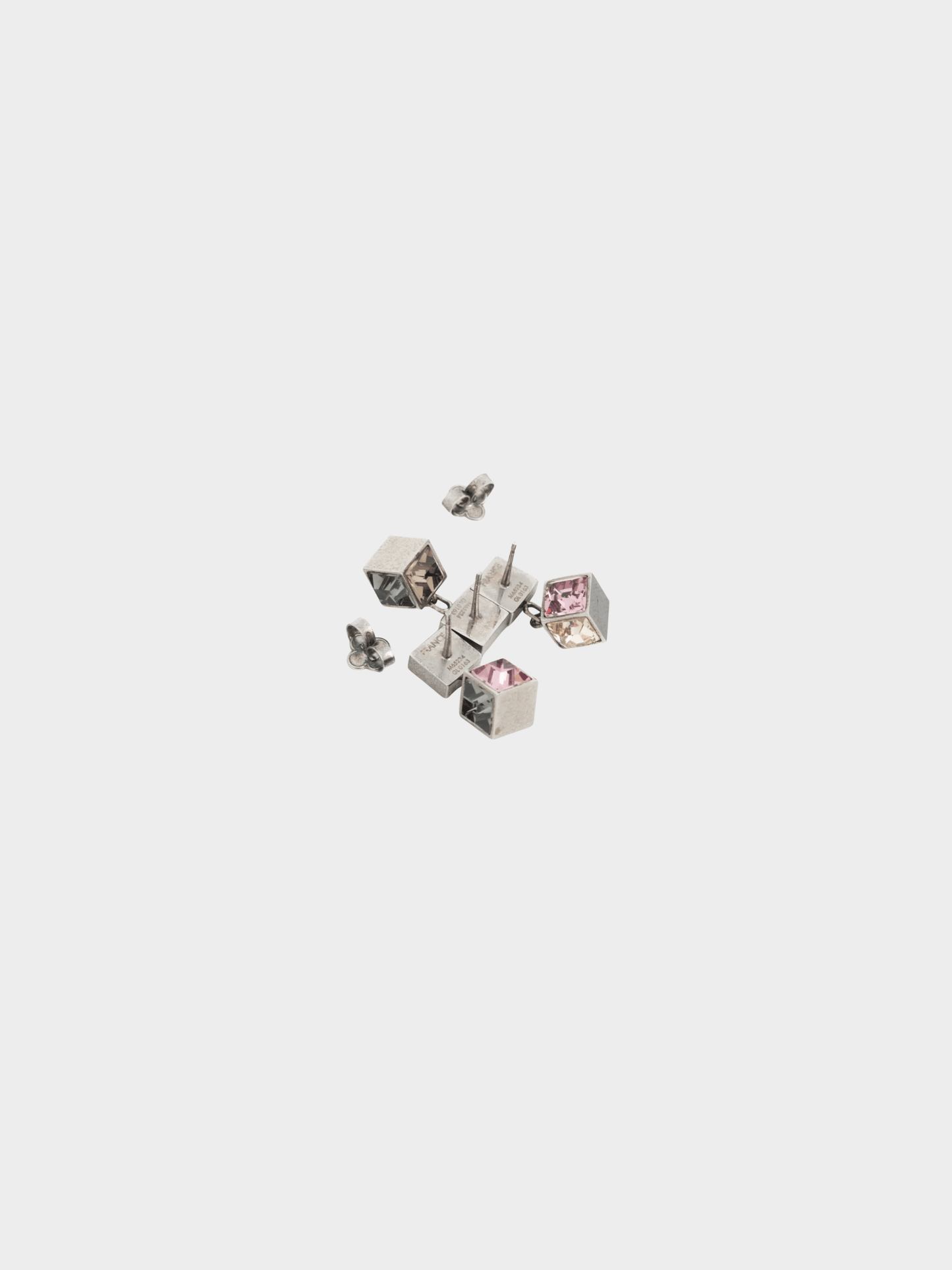 Louis Vuitton 2000s Gamble Multi-Colour Crystal Drop Earrings