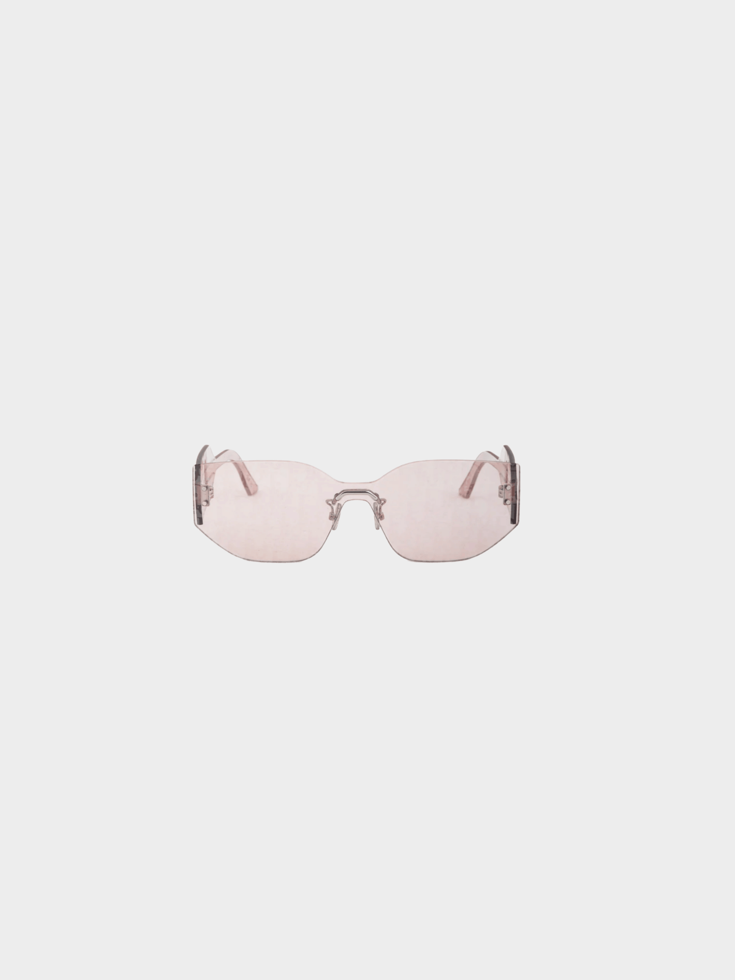 Christian Dior 2010s DiorClub M6U Pink Monogram Shield Sunglasses