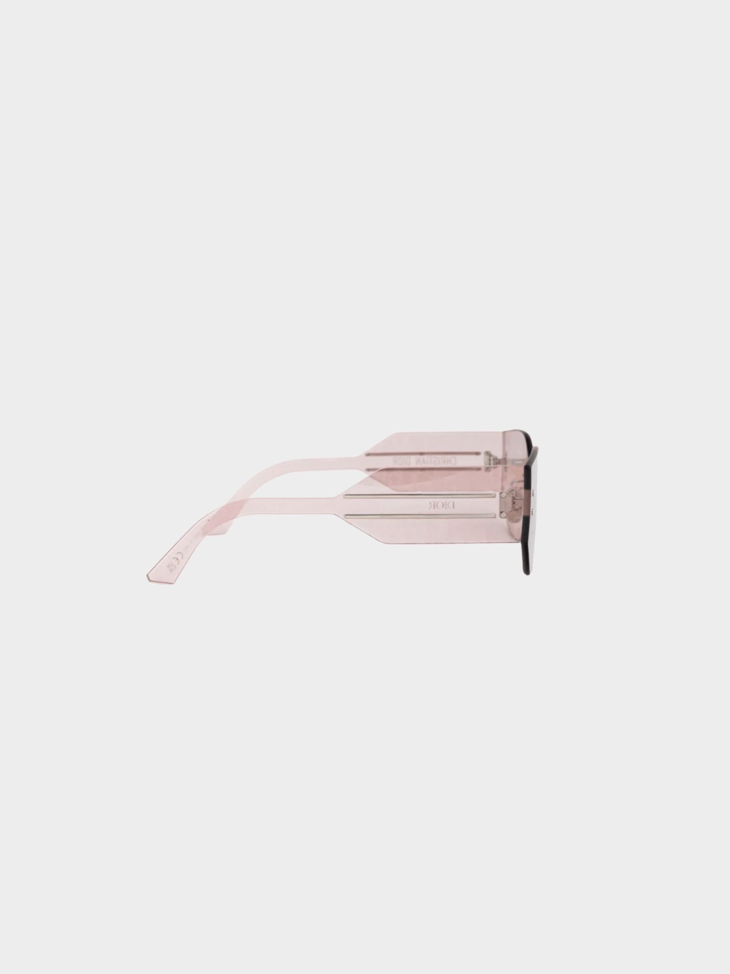 Christian Dior 2010s DiorClub M6U Pink Monogram Shield Sunglasses