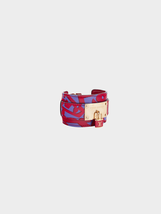 Louis Vuitton 2014 Red and Purple Infinit Sweet Monogram Bracelet