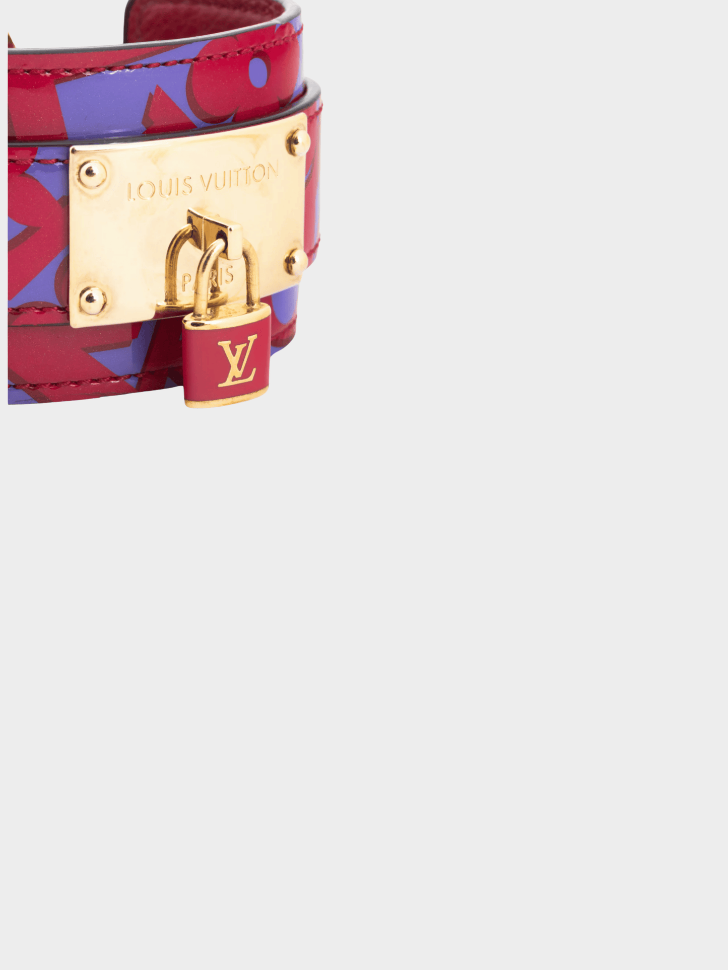 Louis Vuitton 2014 Red and Purple Infinit Sweet Monogram Bracelet