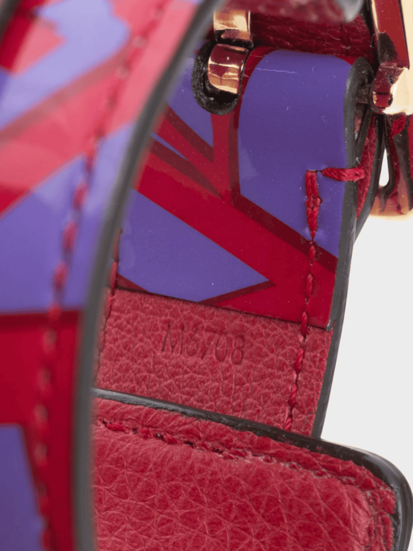 Louis Vuitton 2014 Red and Purple Infinit Sweet Monogram Bracelet