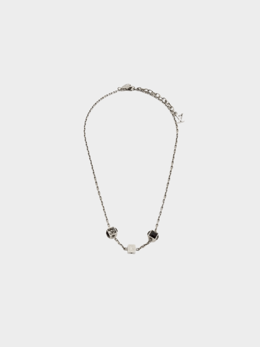 Louis Vuitton 2010s Gamble Multi-Colour Crystal Chain Necklace