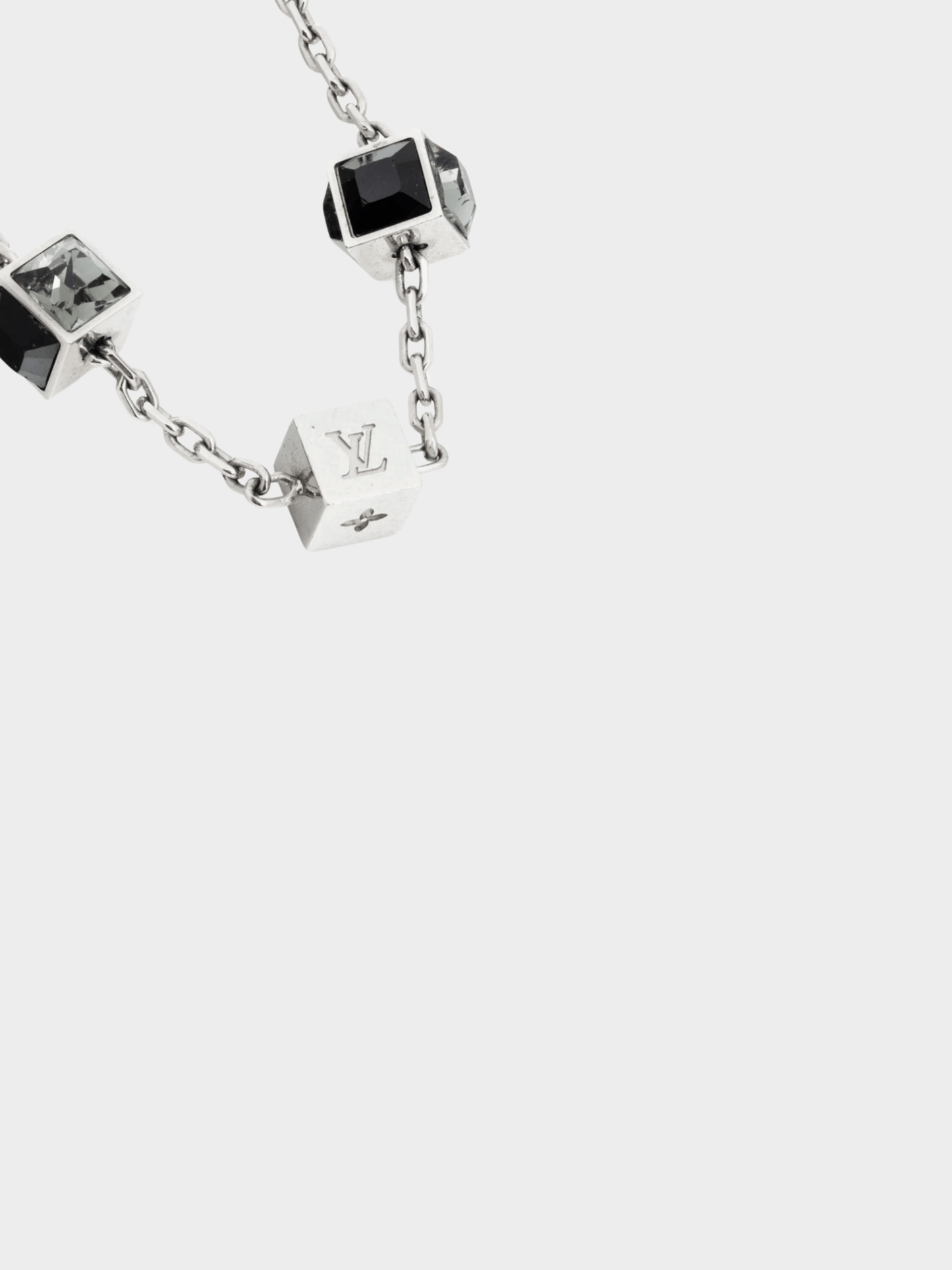 Louis Vuitton 2010s Gamble Multi-Colour Crystal Chain Necklace