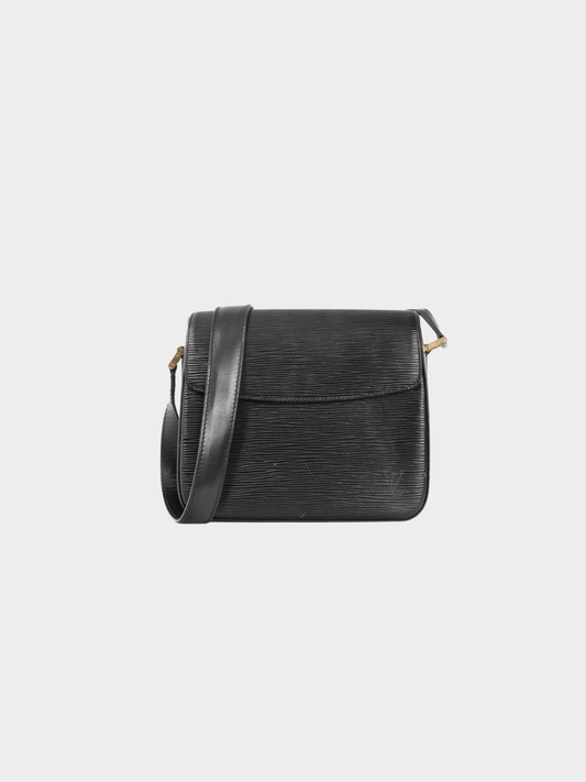 Louis Vuitton 2000s Buci Black Epi Leather Shoulder Bag