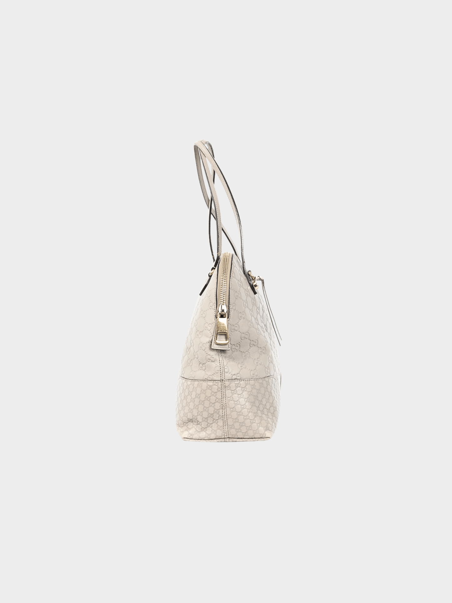 Gucci 2000s Bree Storm Grey Guccissima & Microguccissima Dome Tote