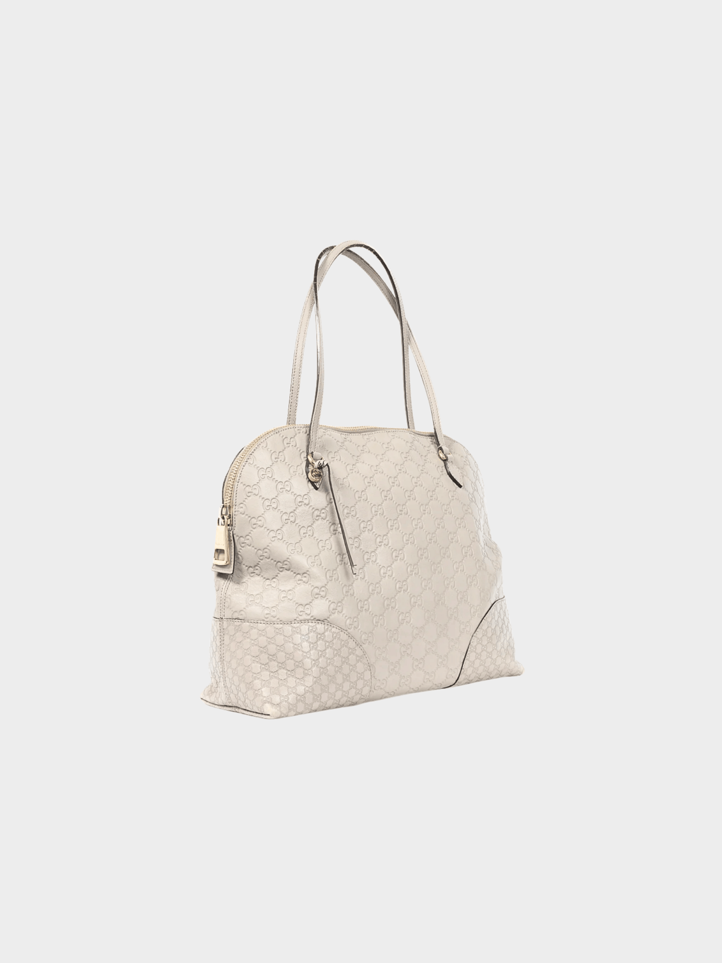 Gucci 2000s Bree Storm Grey Guccissima & Microguccissima Dome Tote