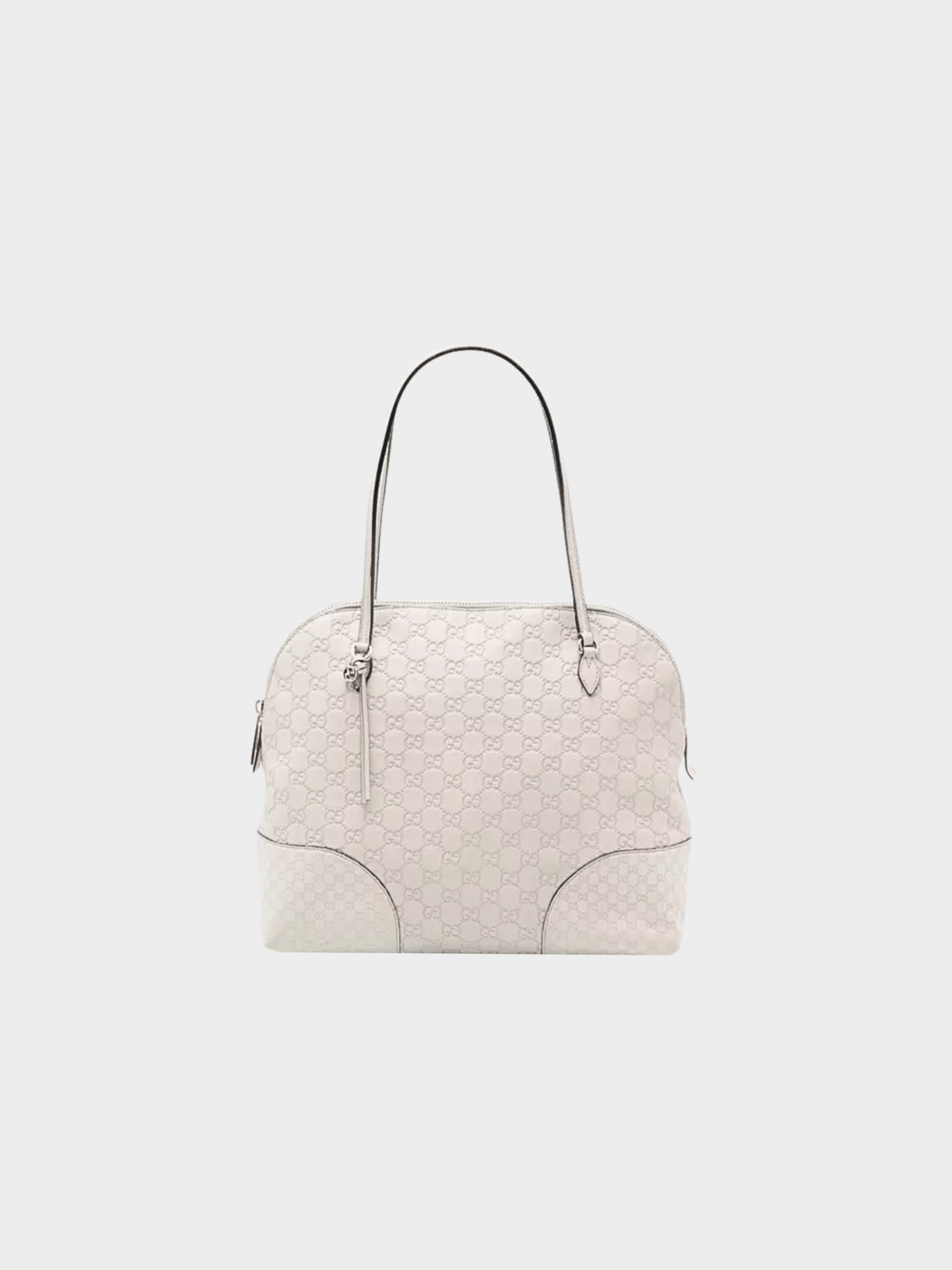 Gucci 2000s Bree Storm Grey Guccissima & Microguccissima Dome Tote