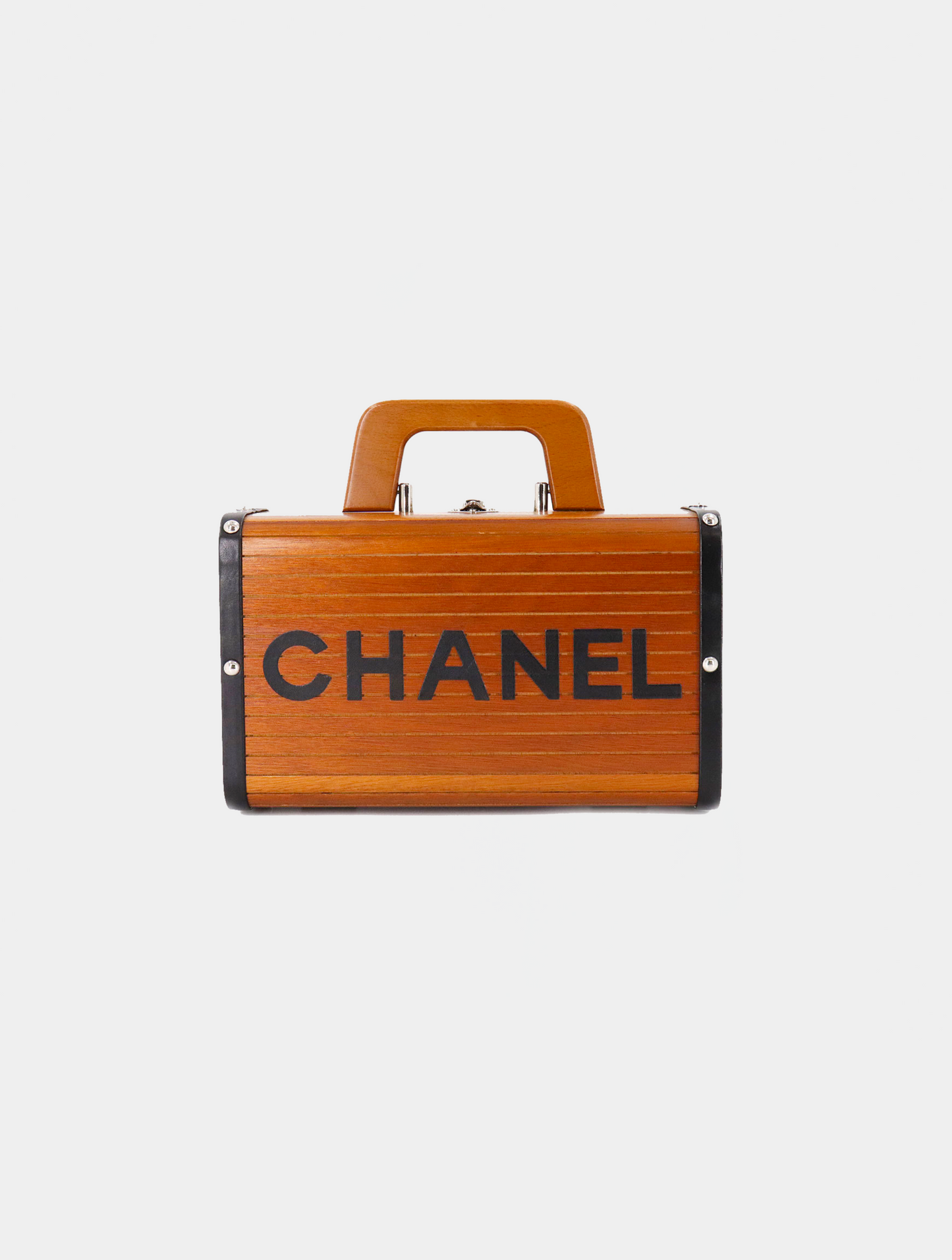 Chanel 1995 FW Wooden Box Handbag Case