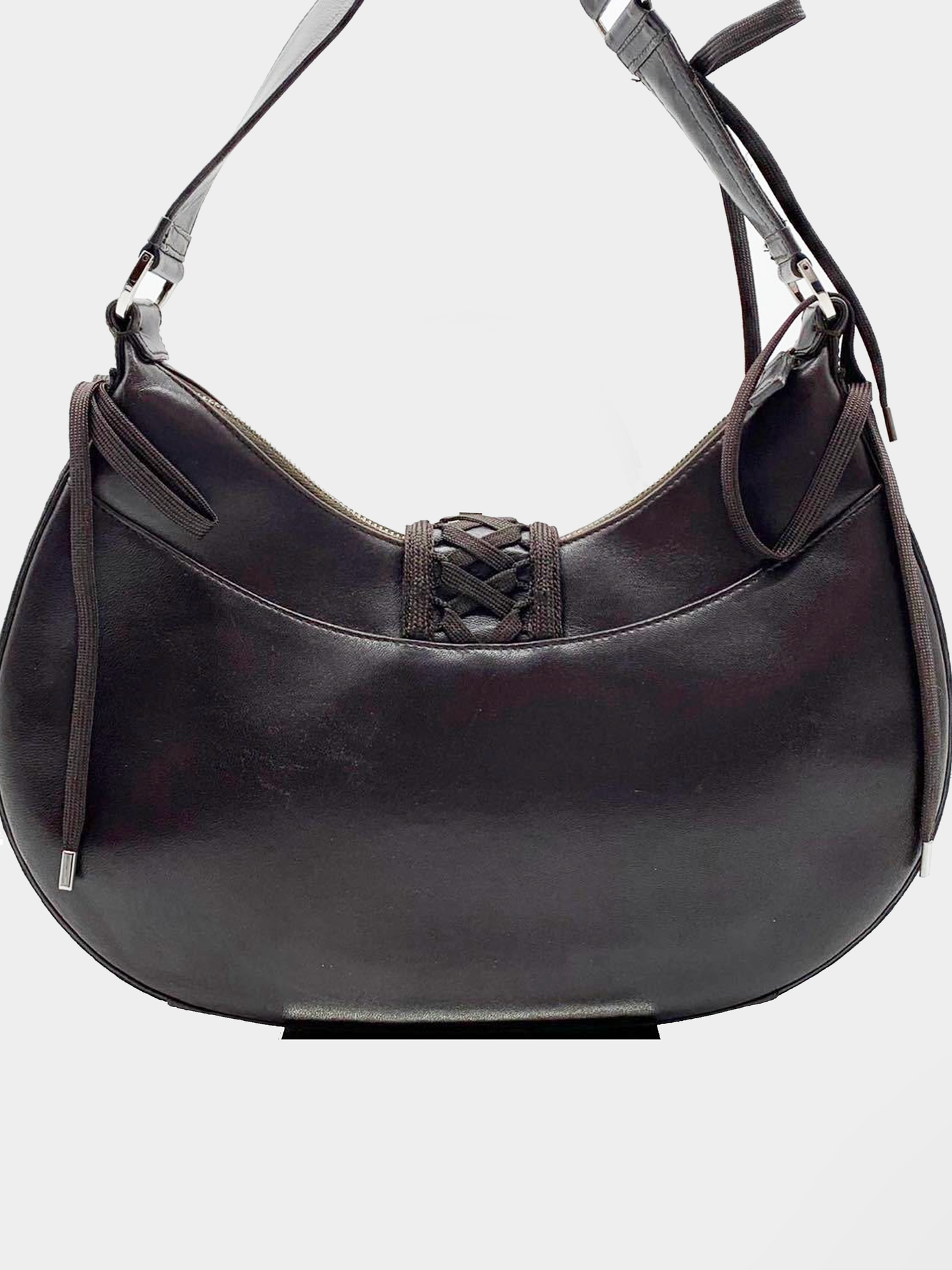 Christian Dior 2000s Lace Up Round Hobo Bag