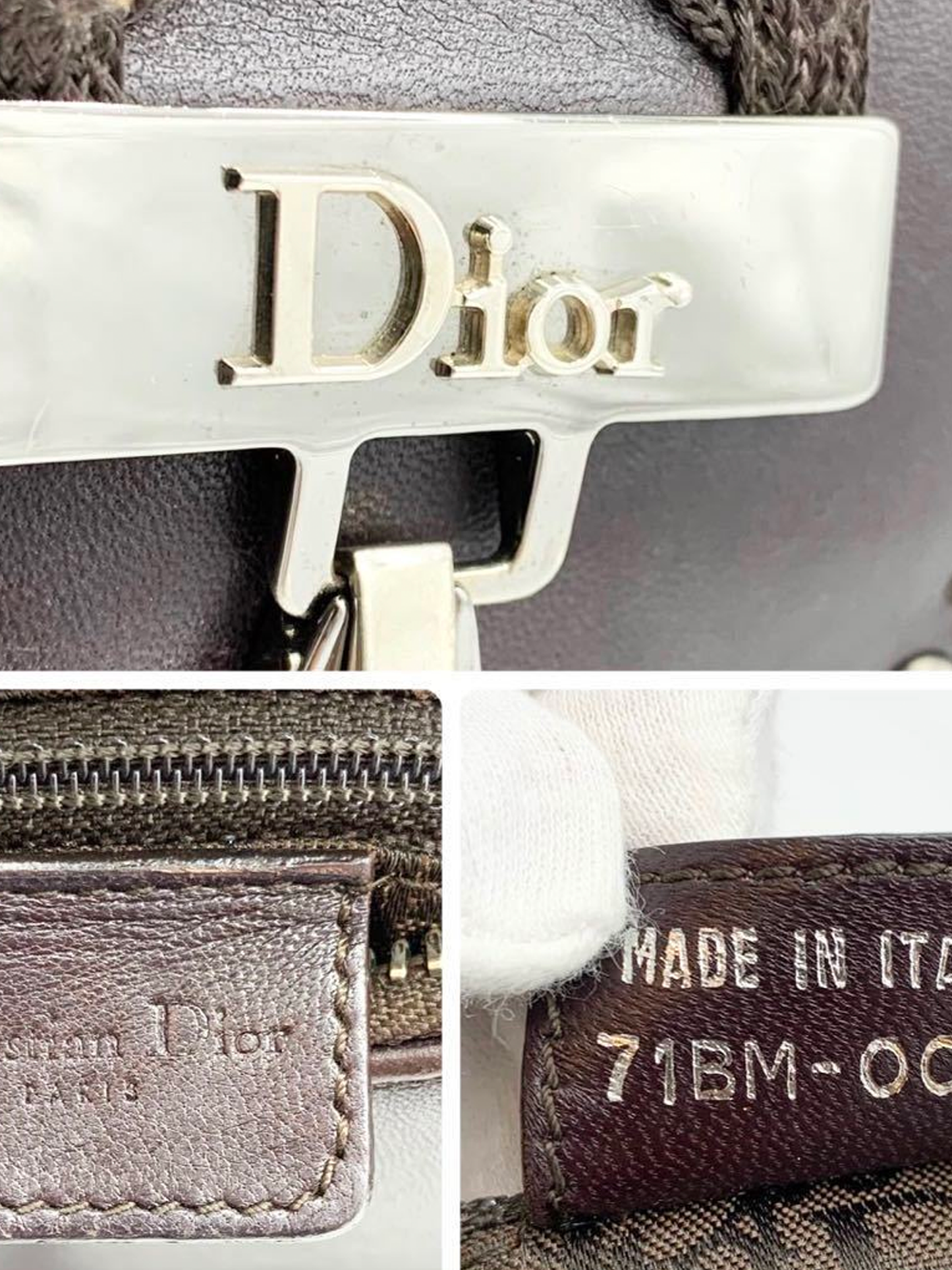 Christian Dior 2000s Lace Up Round Hobo Bag