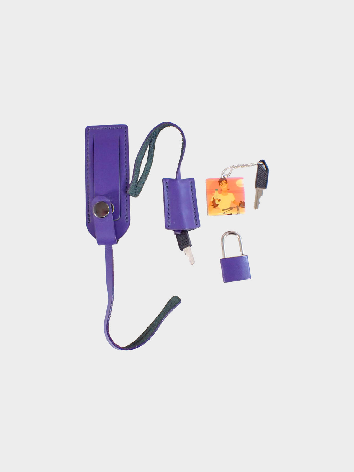 Issey Miyake x Aya Takano 2004 Purple Rolling Suitcase