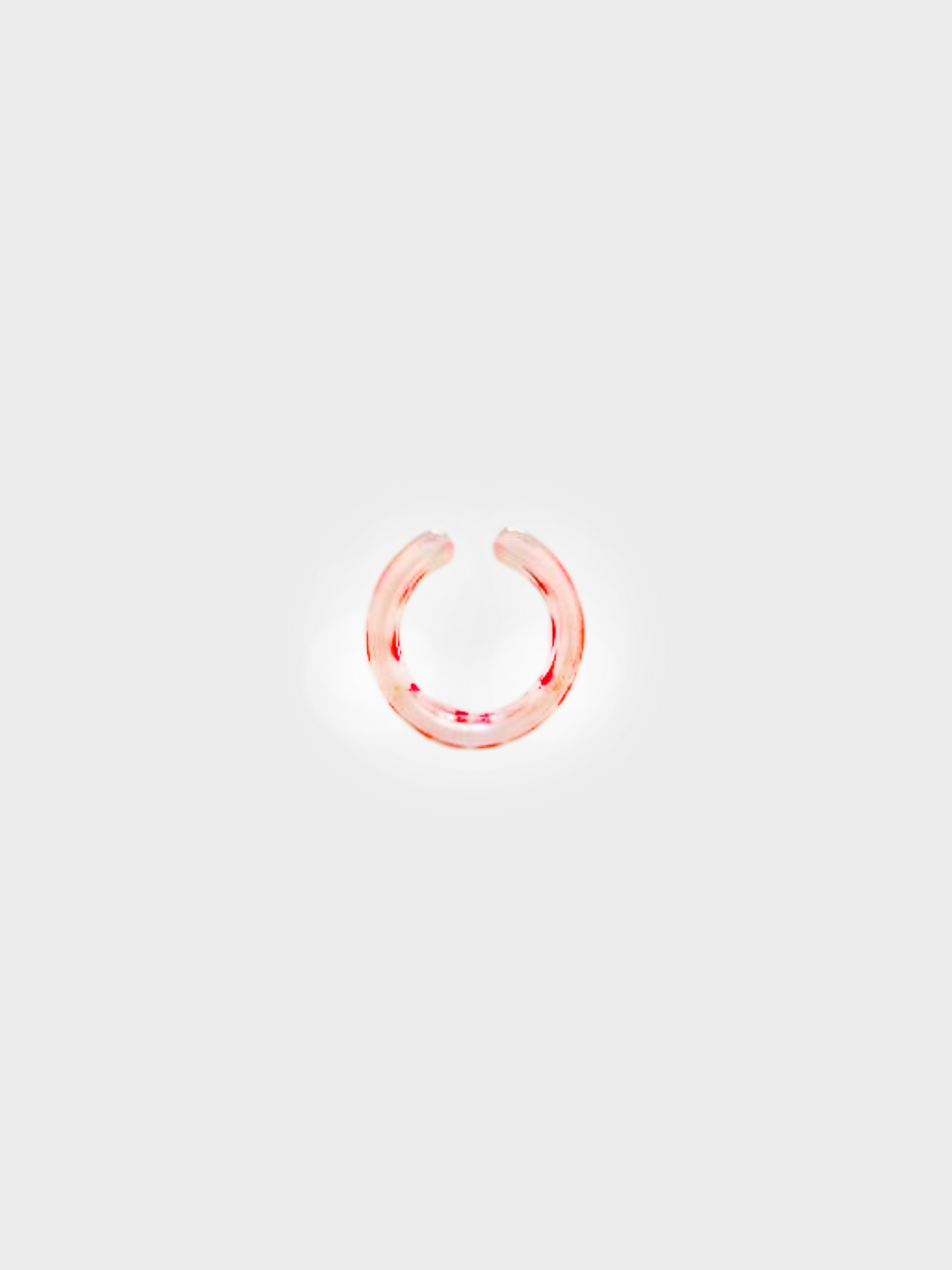 Christian Dior 1990s Lucite Logo Heart Ring