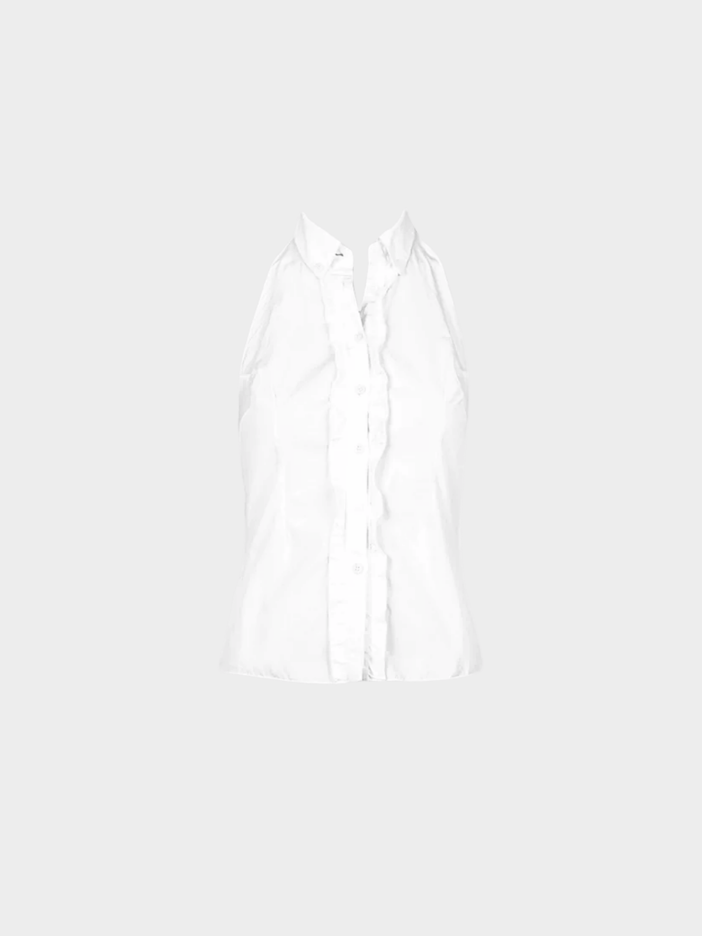 Miu Miu FW 2000 White Cotton Halter Top