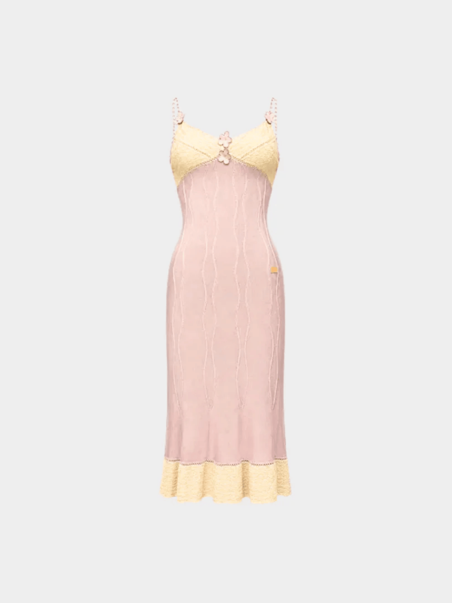 Chanel SS 2005 Runway Crochet Panel Midi Dress