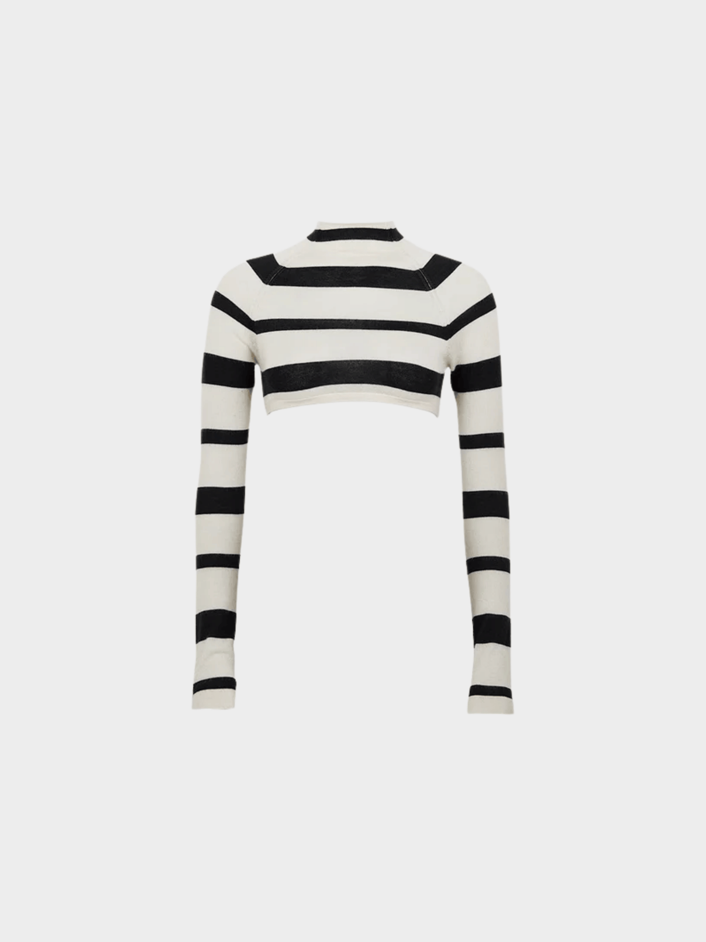 Prada SS 2001 Runway Super Crop Longsleeve Top