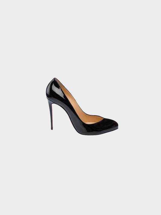 Christian Louboutin 2010s Black Leather Pumps