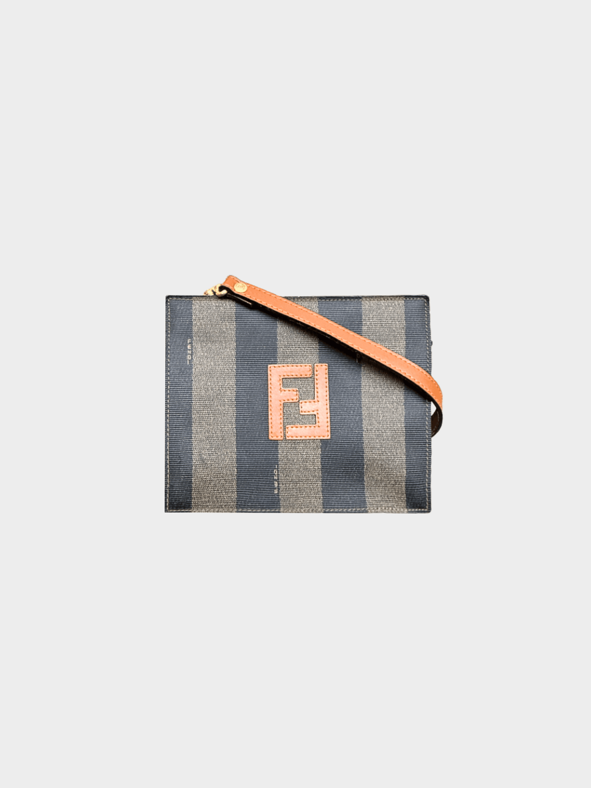 Fendi 2000s Pecan Logo Leather Shoulder bag