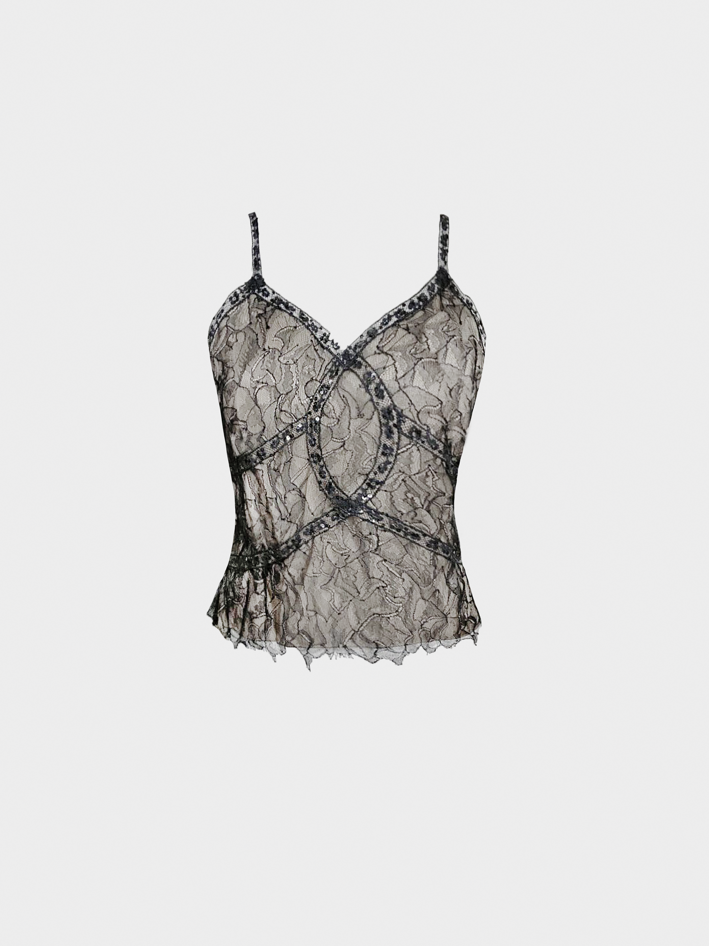 Chanel SS 2000 Black Lace Camisole