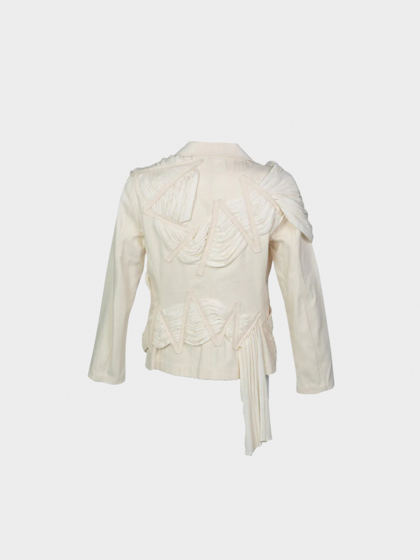 Issey Miyake SS 2003 Runway Cream Cotton Canvas Jacket