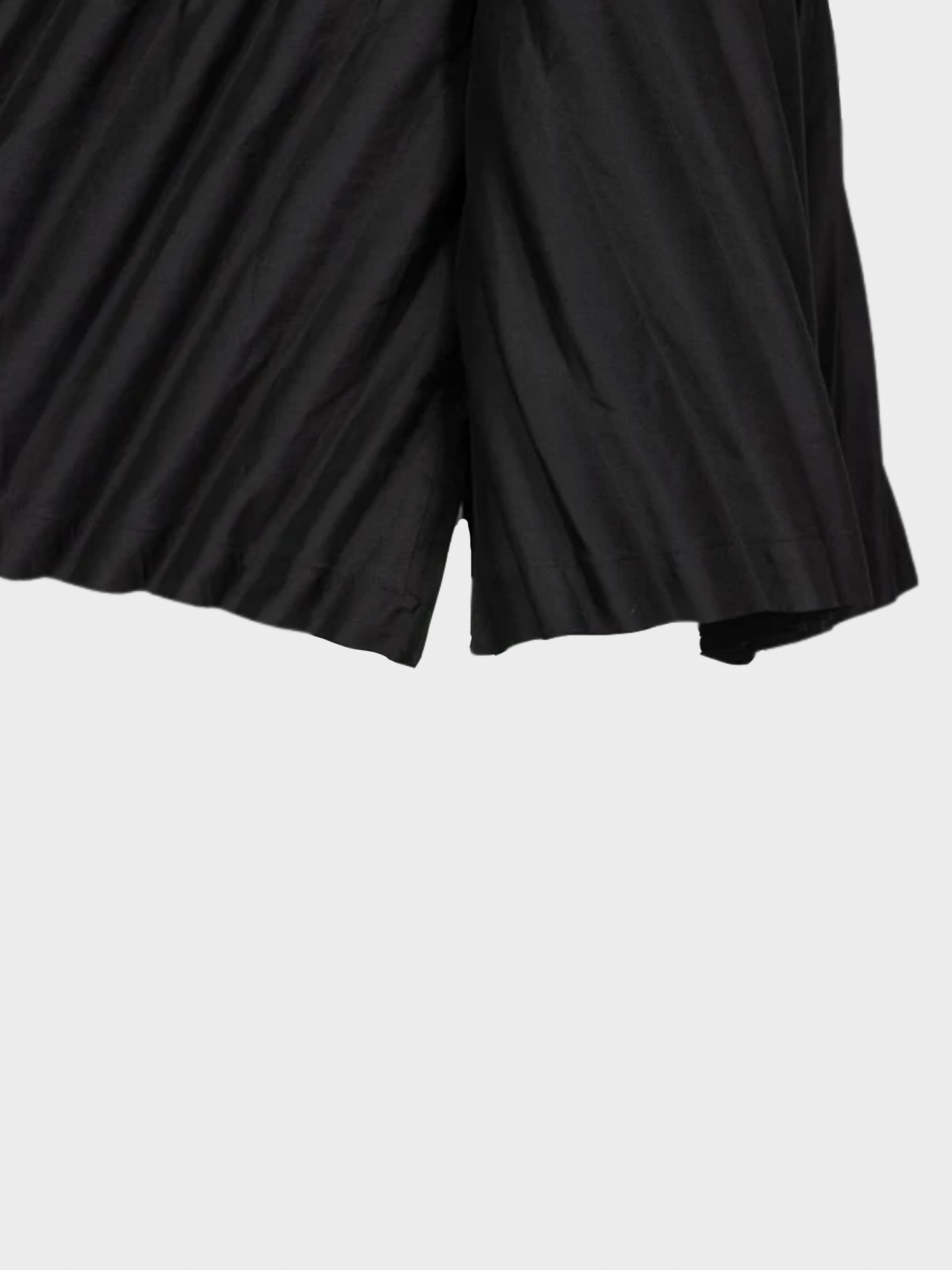 Issey Miyake 2000s Black Sculptural Pleated Cocoon Coat