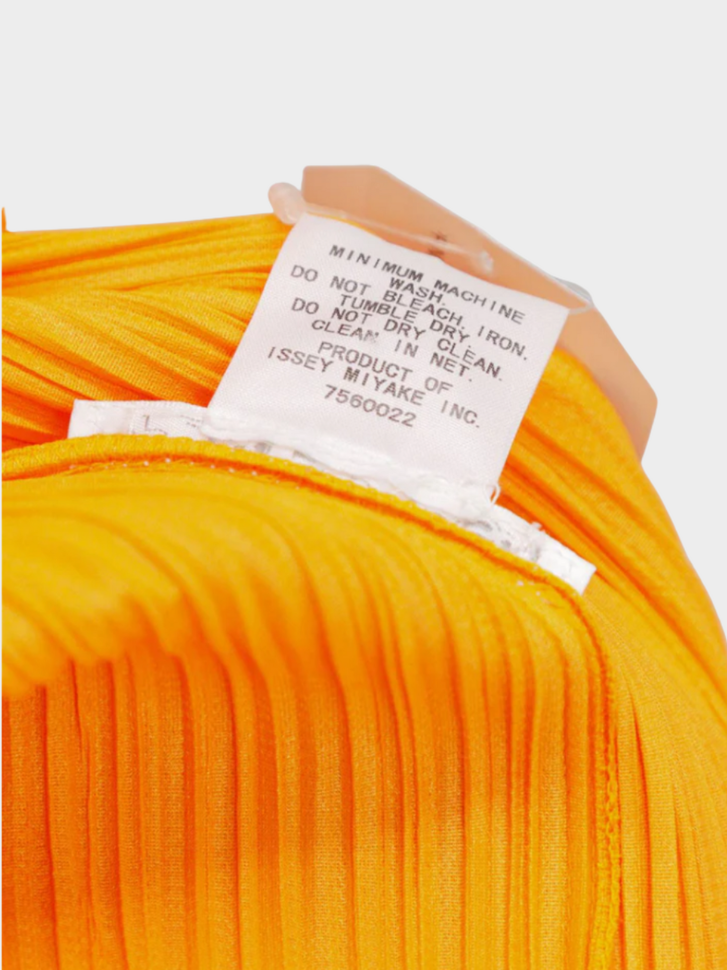 Issey Miyake Pleats Please 2000s Bright Orange Cardigan Top