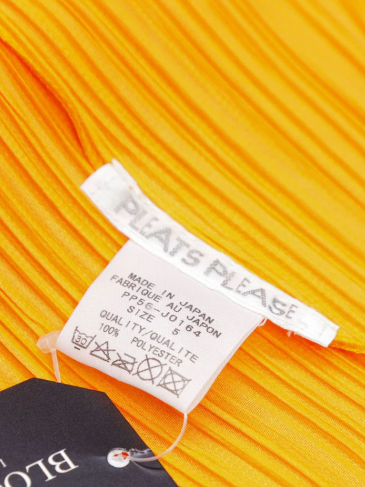 Issey Miyake Pleats Please 2000s Bright Orange Cardigan Top