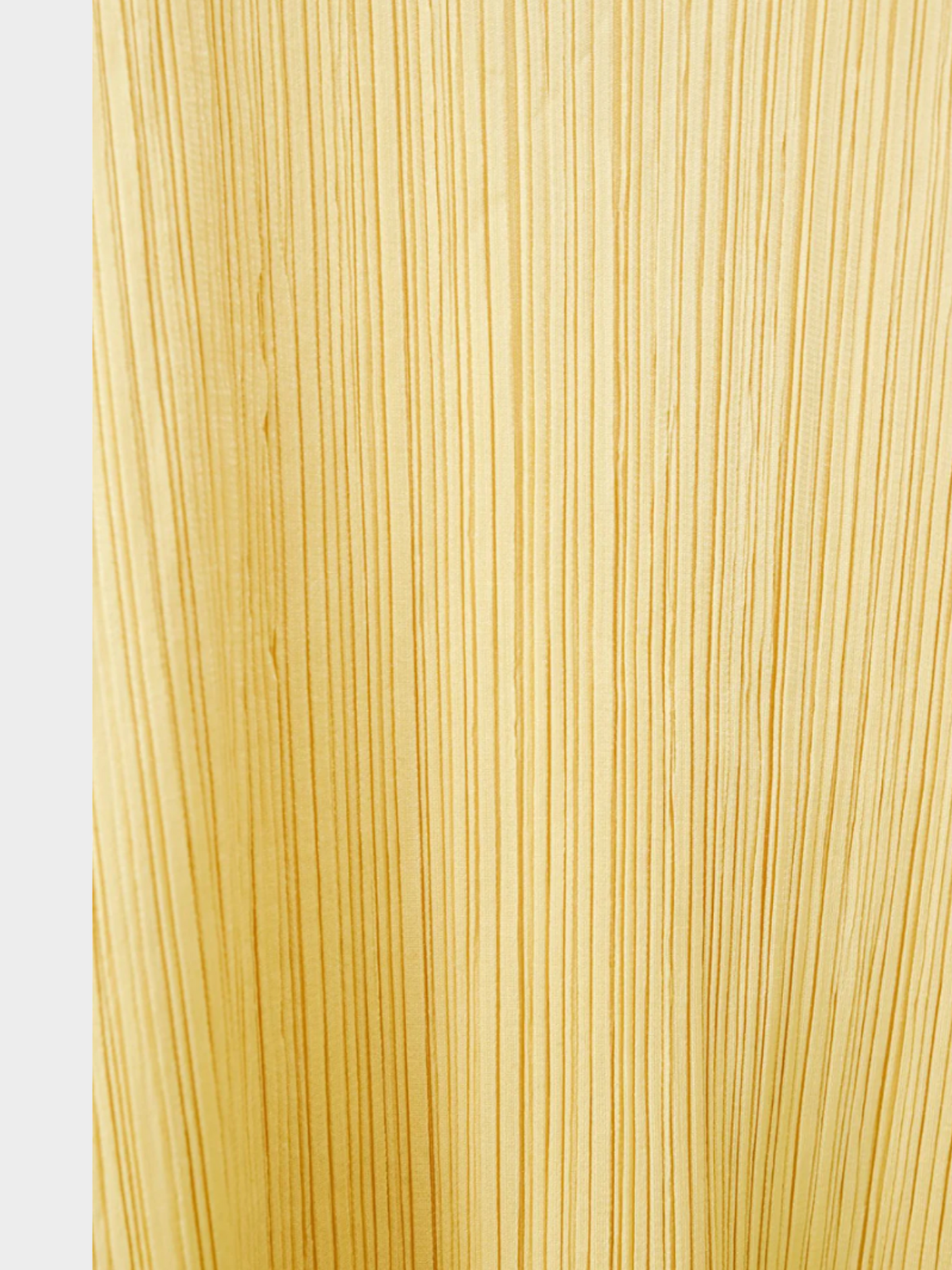 Issey Miyake 2000s Yellow Pleats Please Sleeveless Top