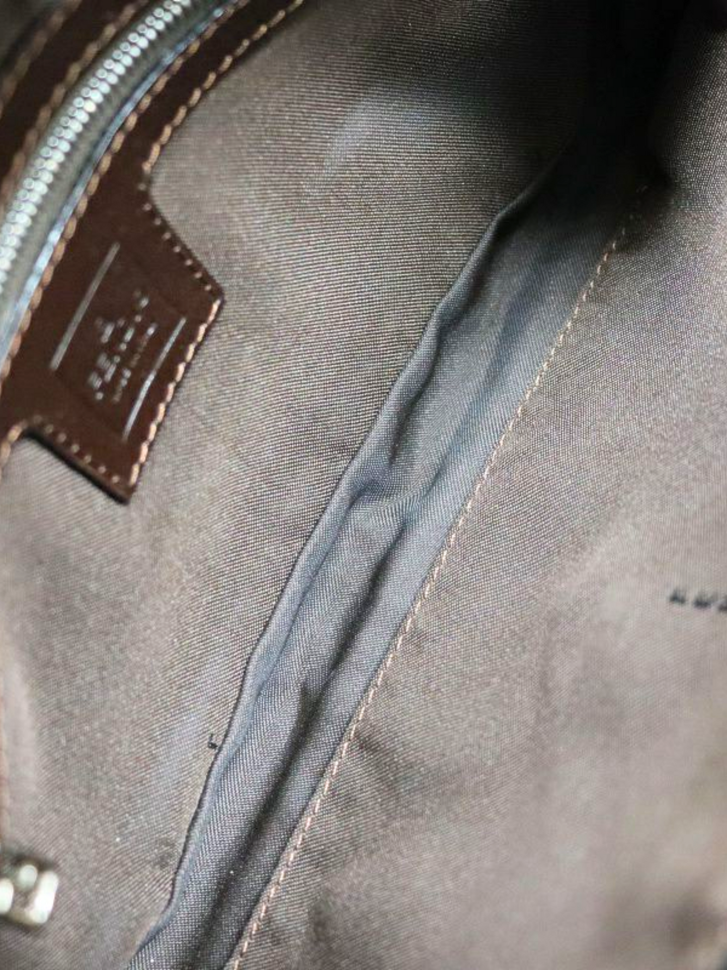 Fendi 2010s Zucca Canvas Baguette Bag
