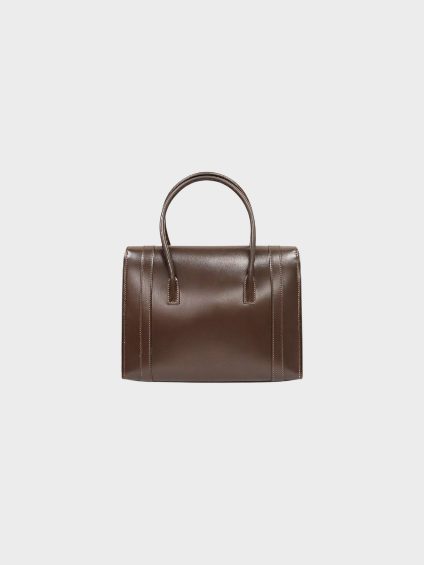 Hermès 1985 Brown Drag Handbag